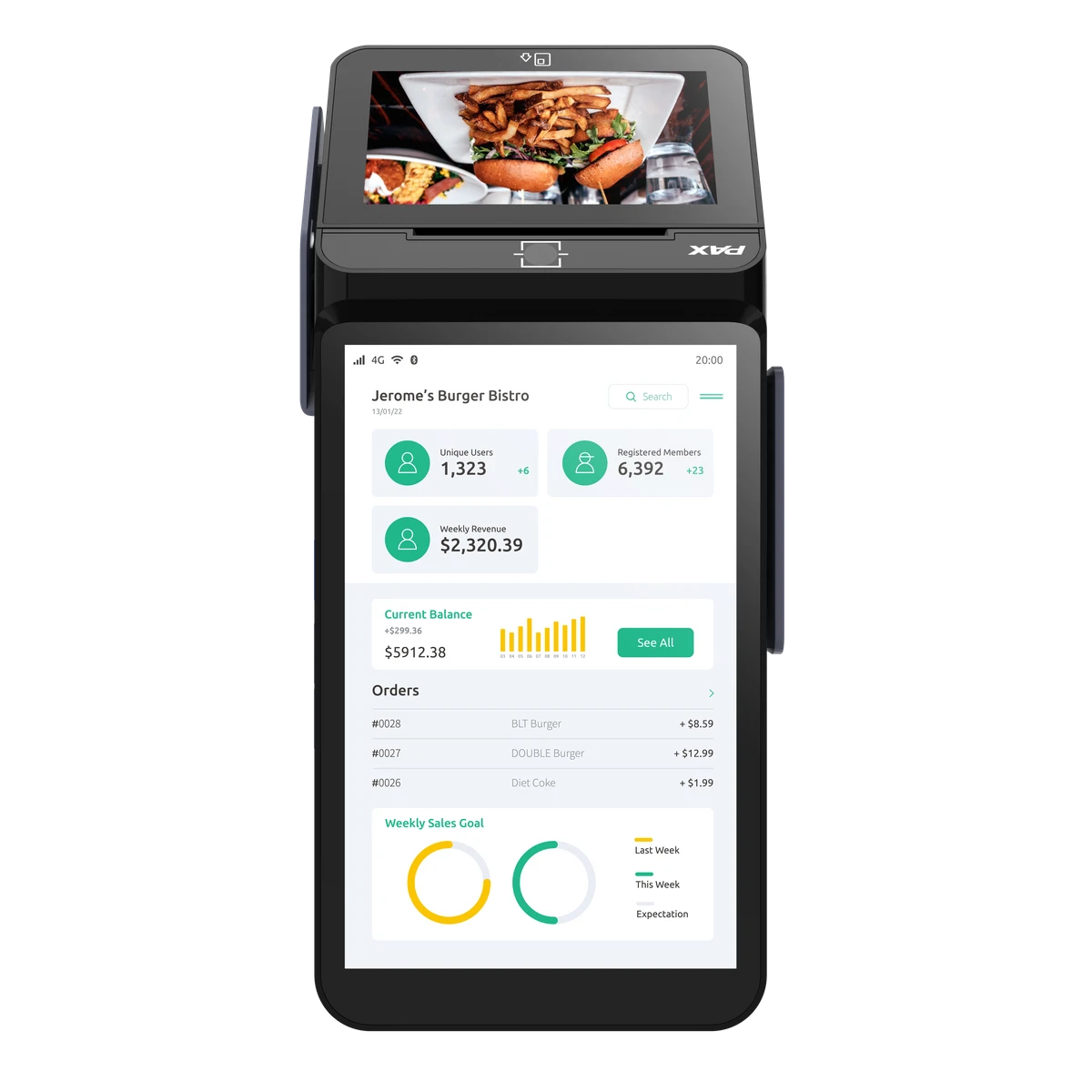 PAX A8700 Android Desktop Payment Terminal - New