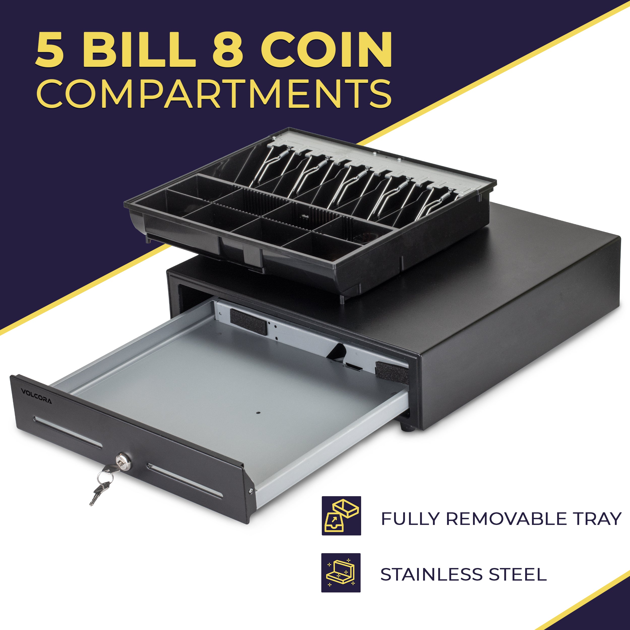 Volcora 16" USB Cash Drawer