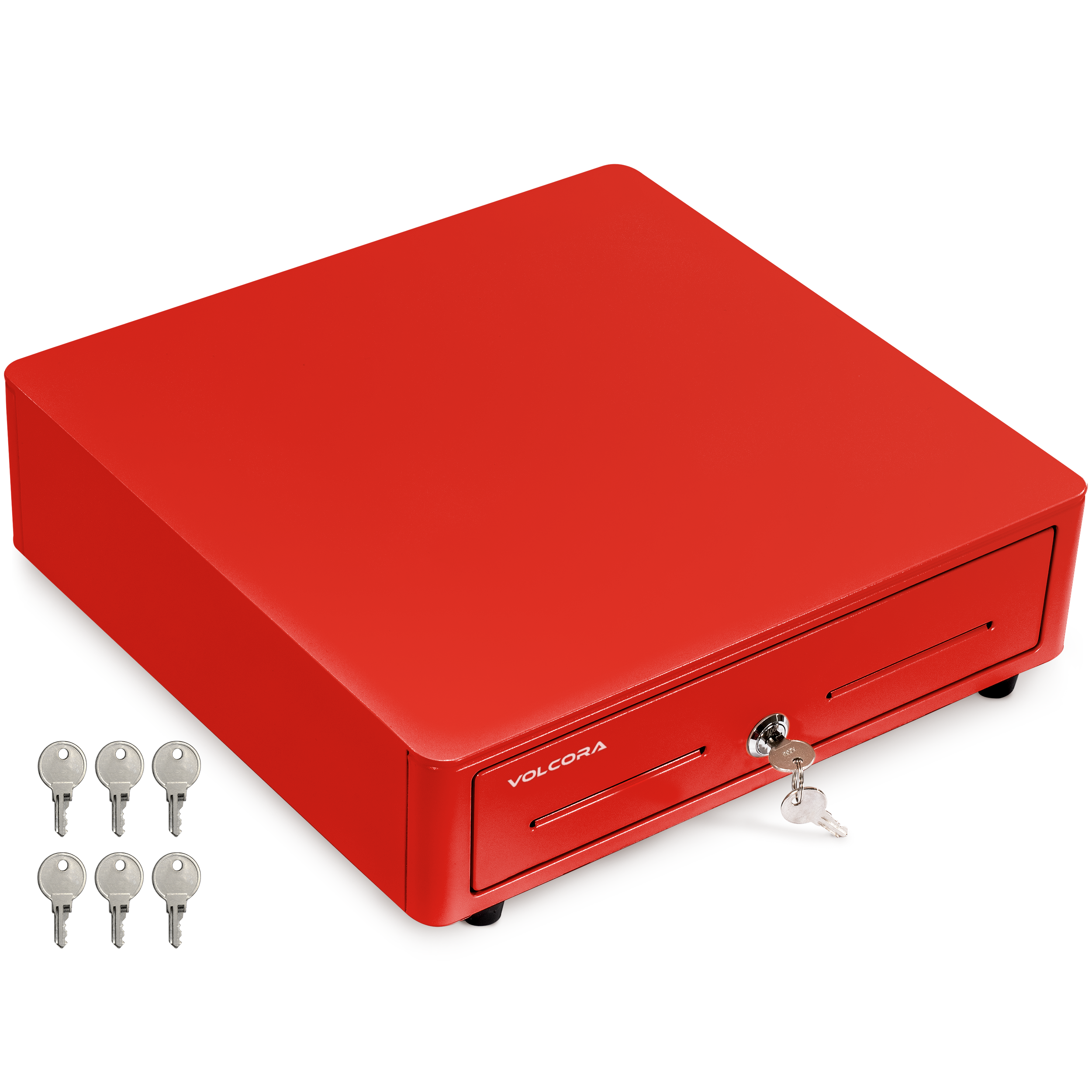 Volcora 13" Mini Automatic Open Cash Drawer with Round Corners