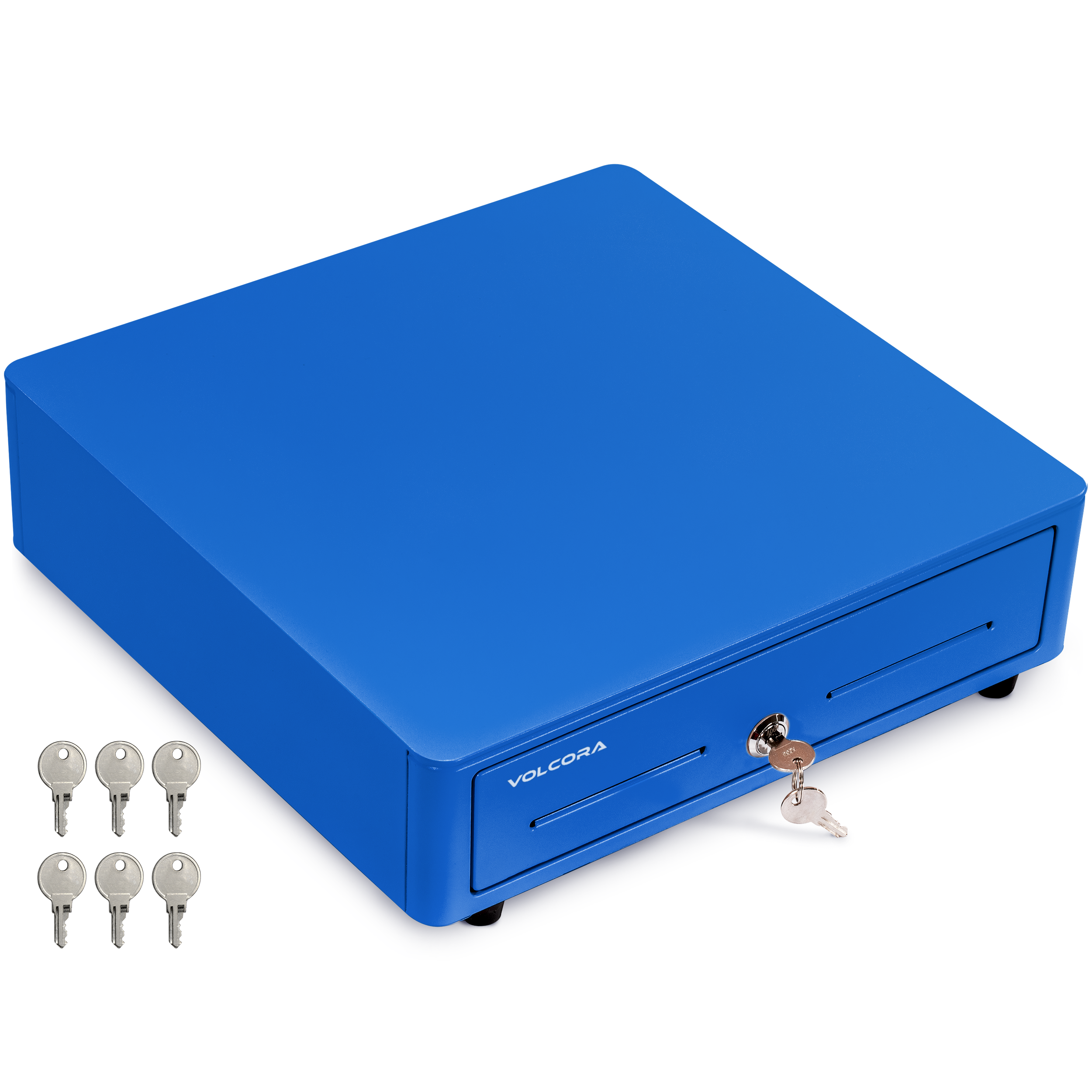 Volcora 13" Mini Automatic Open Cash Drawer with Round Corners