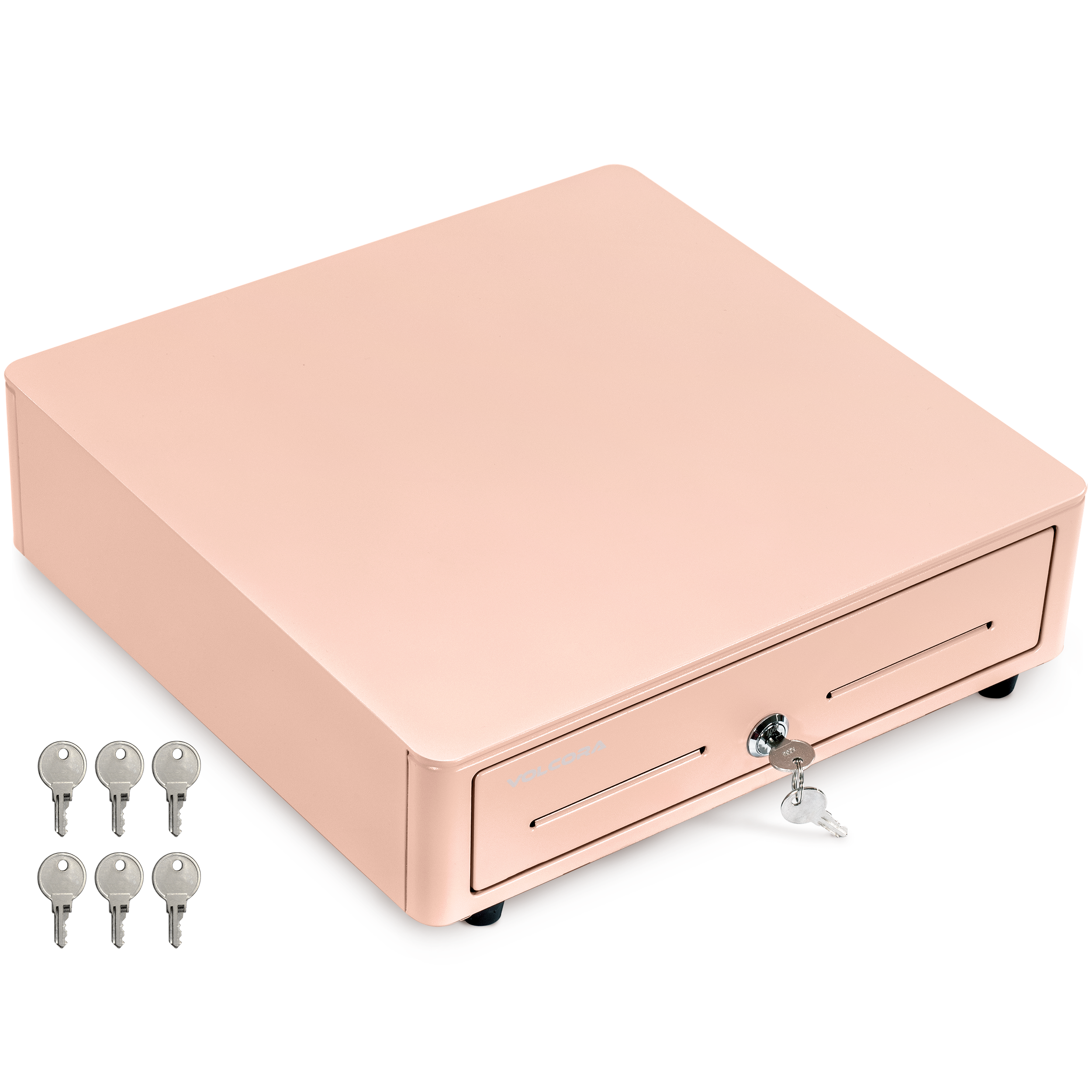 Volcora 13" Mini Automatic Open Cash Drawer with Round Corners