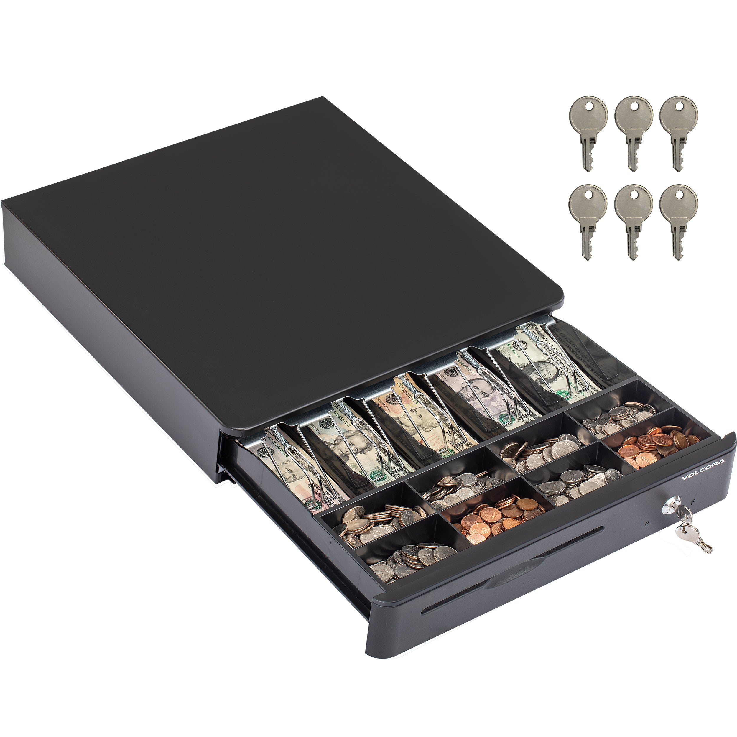 Volcora 16" Automatic Open Cash Drawer with Front Round Corner