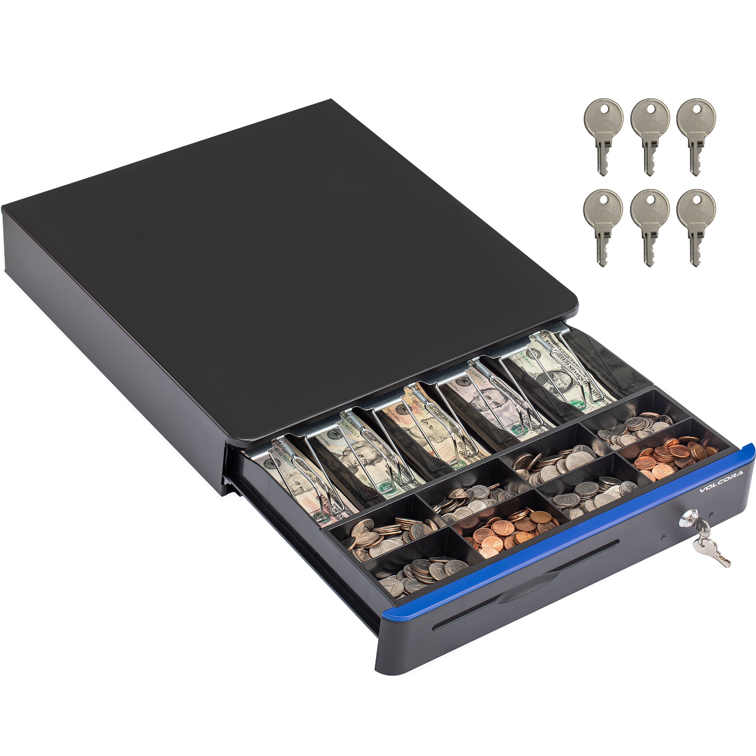 Volcora 16" Automatic Open Cash Drawer with Front Round Corner