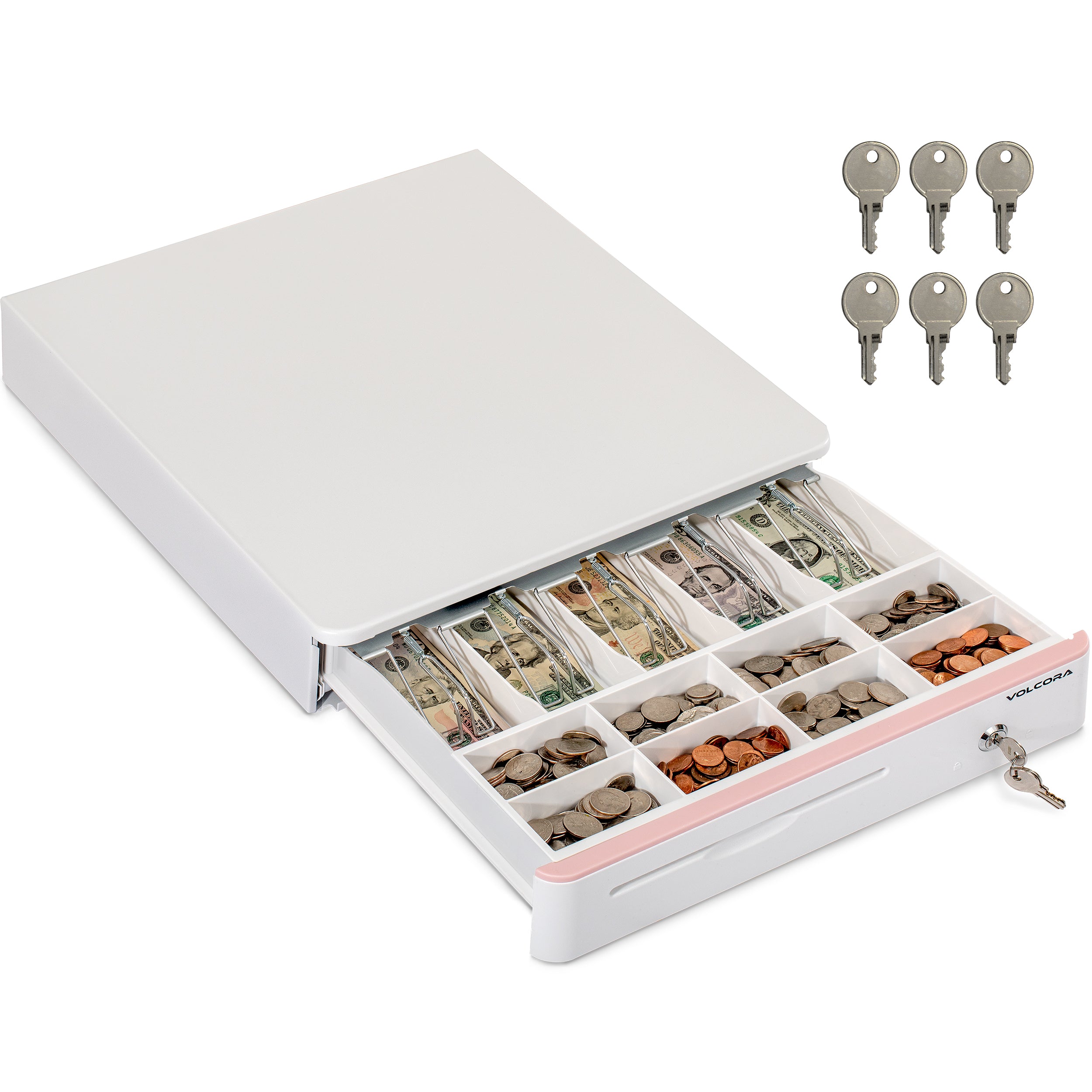 Volcora 16" Automatic Open Cash Drawer with Front Round Corner