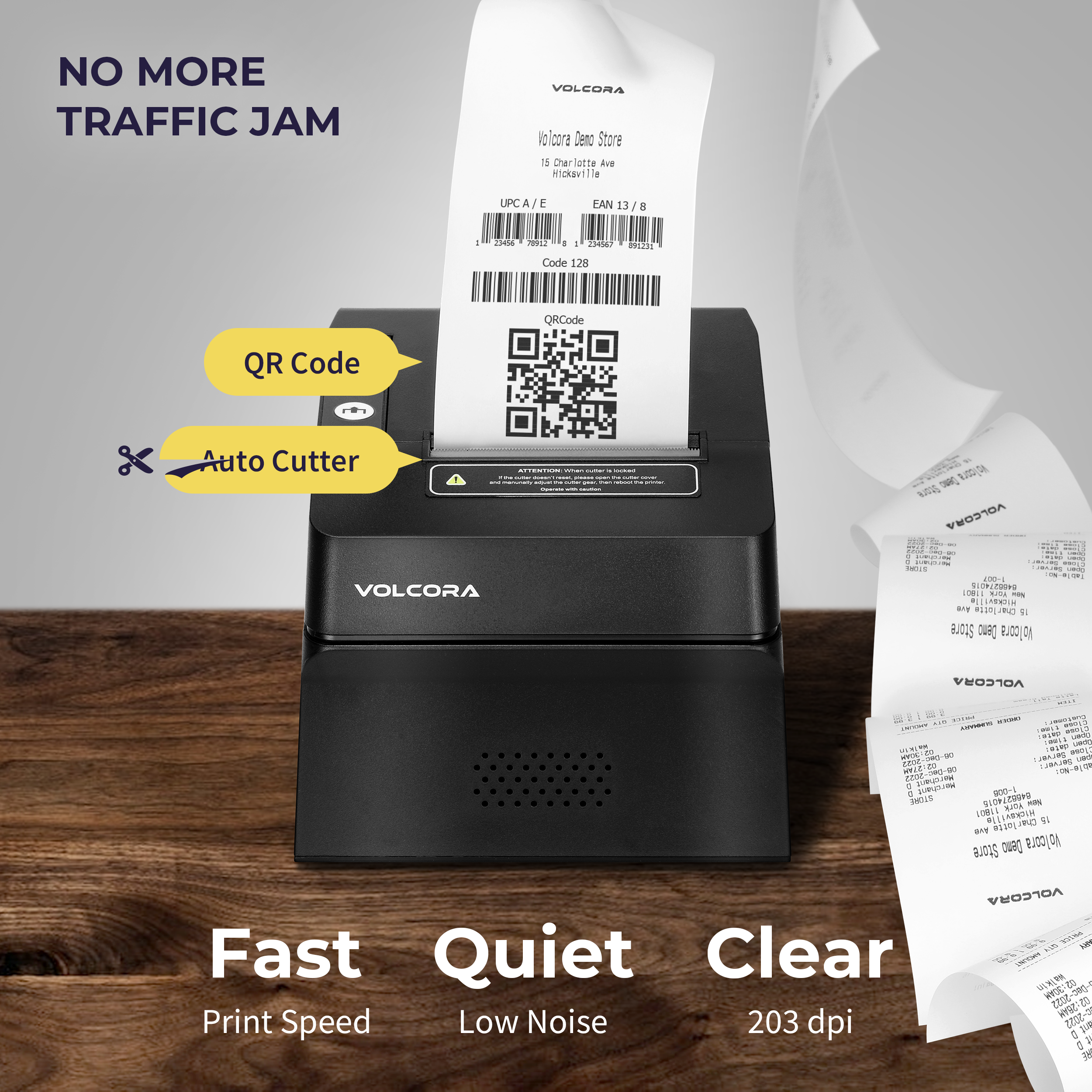 Volcora 50020X 80MM POS Thermal Receipt Printer