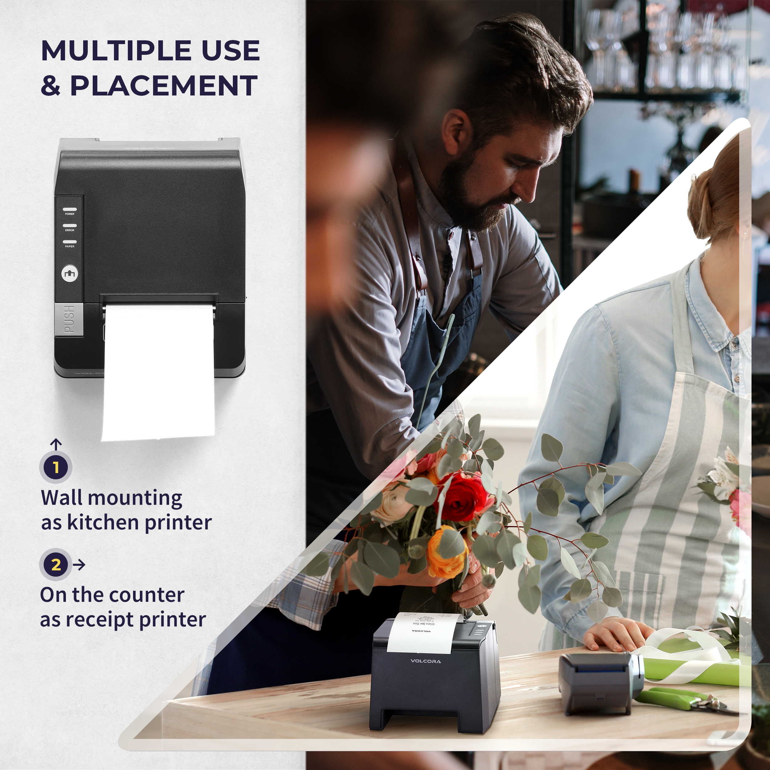 Volcora 50020X 80MM POS Thermal Receipt Printer