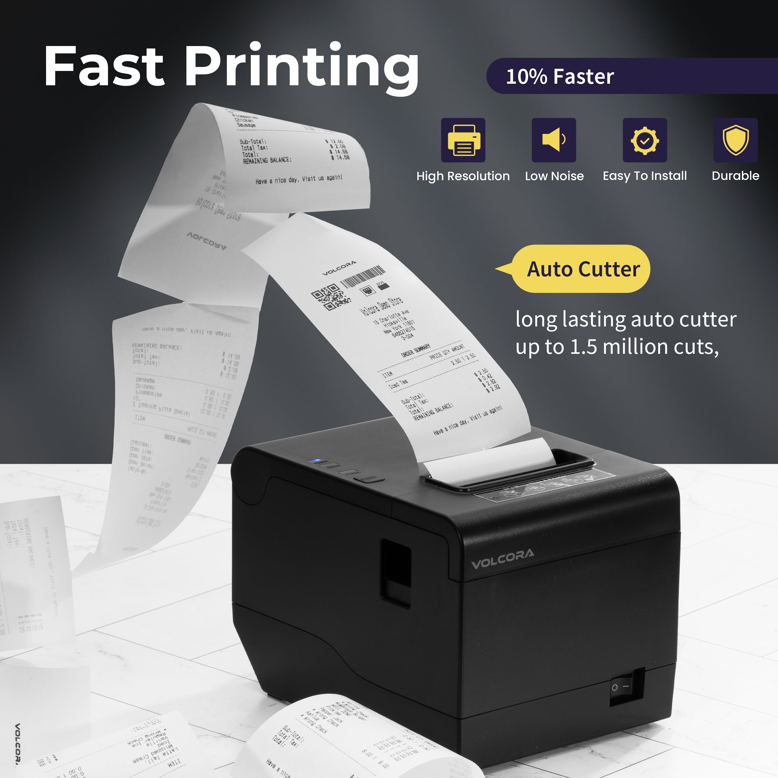 Volcora V-WRP2 Series Performance 80mm Thermal Receipt Printer