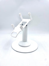 Load image into Gallery viewer, Clover Flex 3 Freestanding Swivel and Tilt Stand with Round Plate (White)
