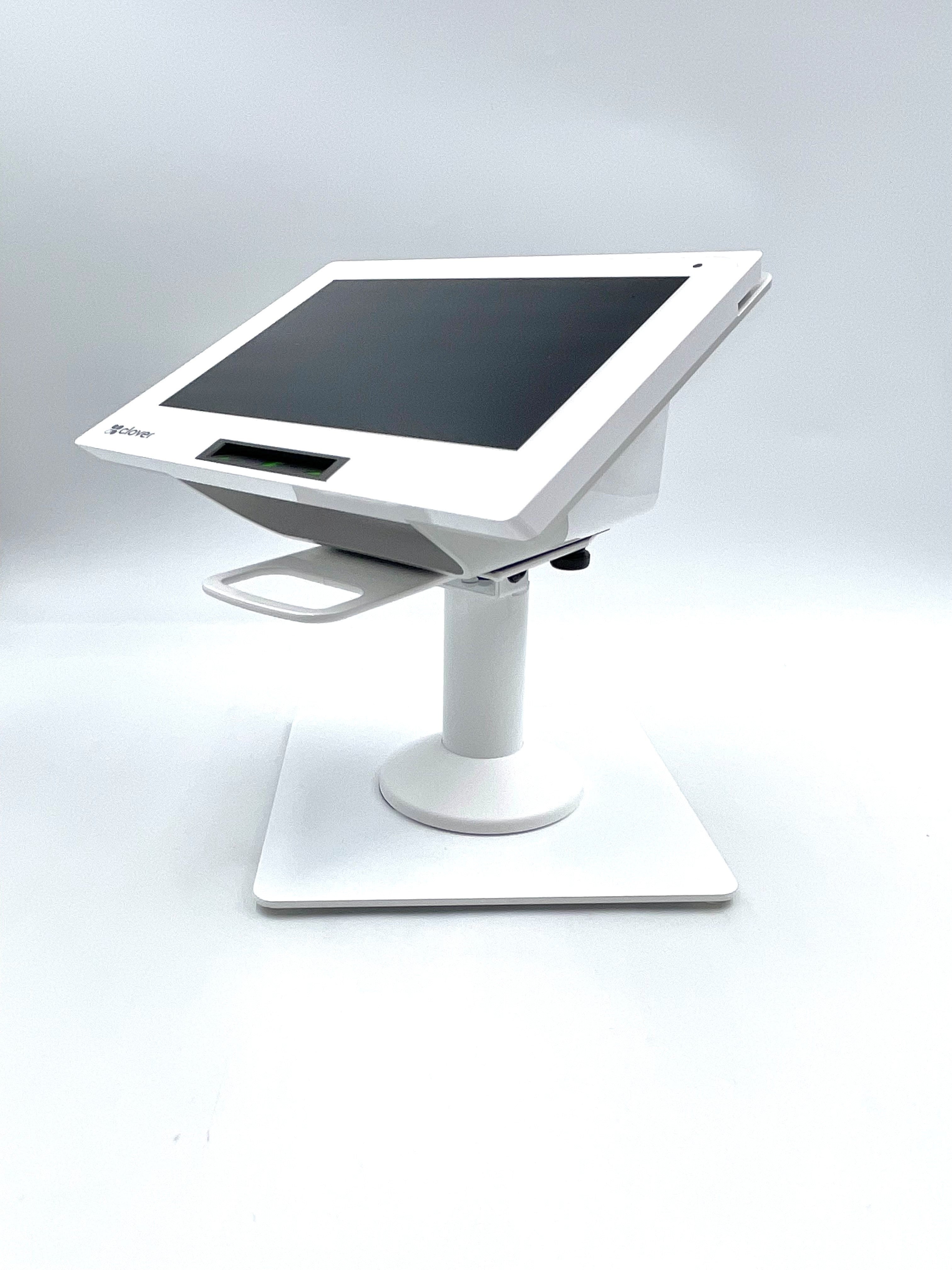 Clover Mini / Clover Mini 3 Low Freestanding Swivel and Tilt Stand with Square Plate (White)