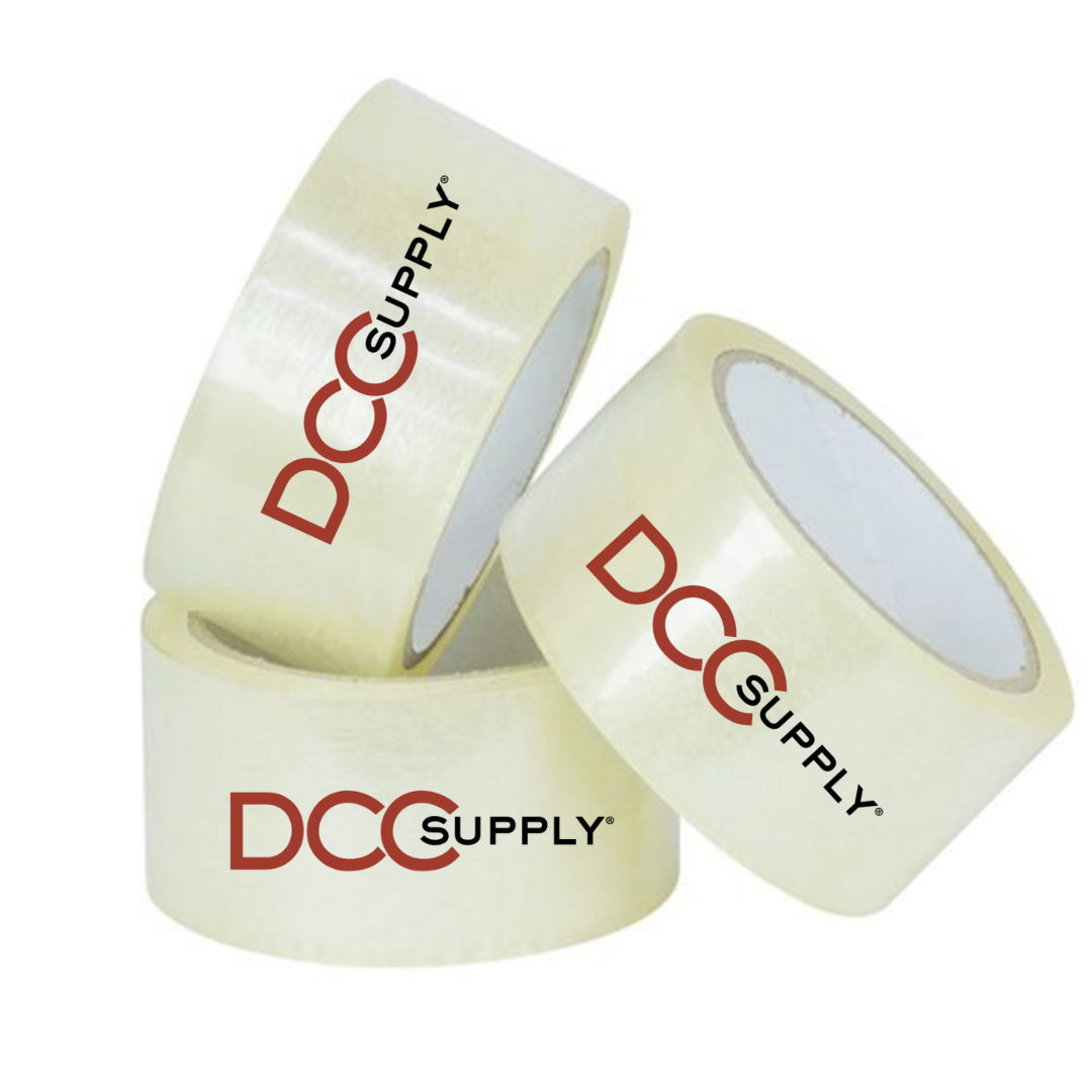 Custom Logo Packaging Tape - 96 Rolls (4 Cases) - 3" x 110 Yards