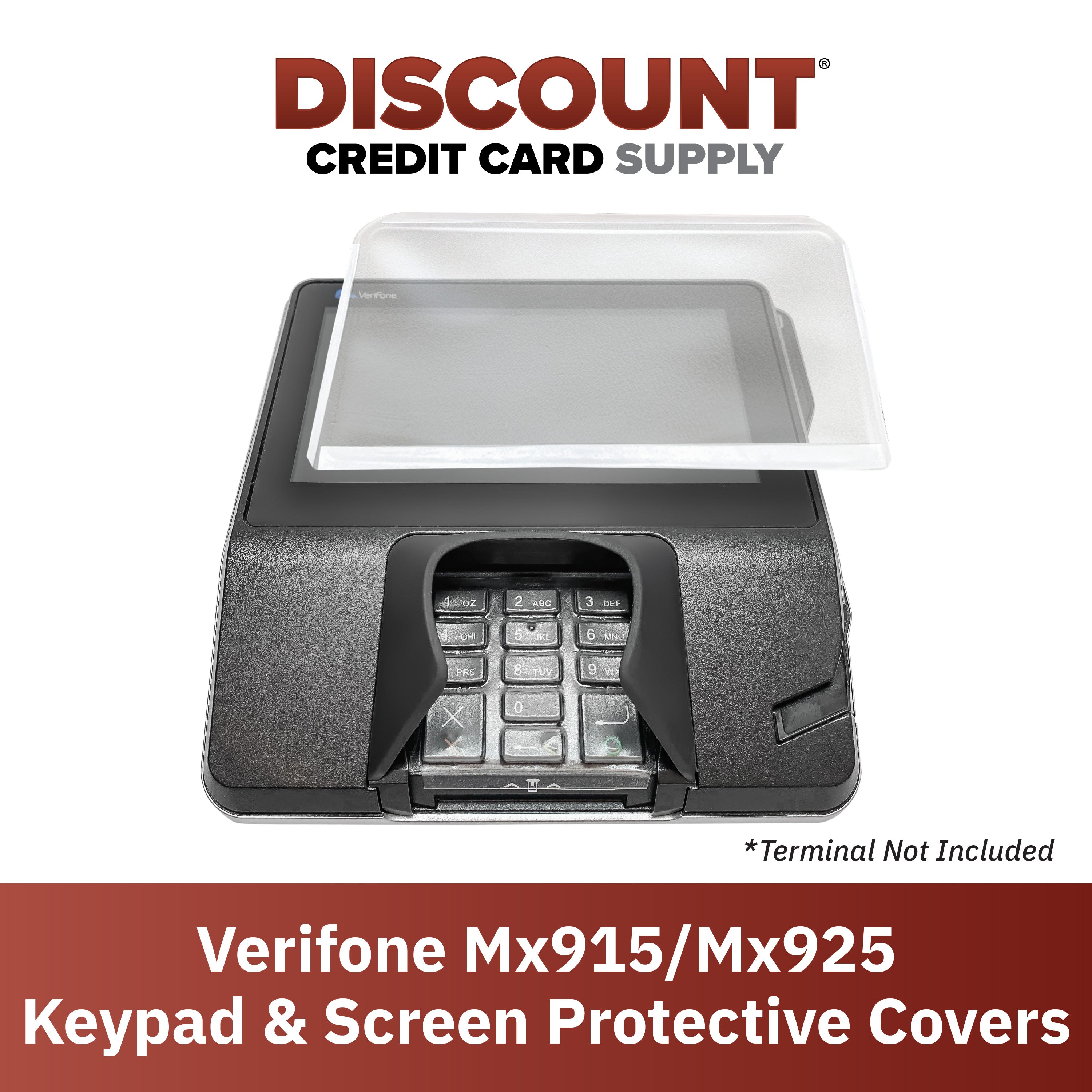Verifone Mx915 Keypad Protective Cover and Mx915 Screen Protector - DCCSUPPLY.COM