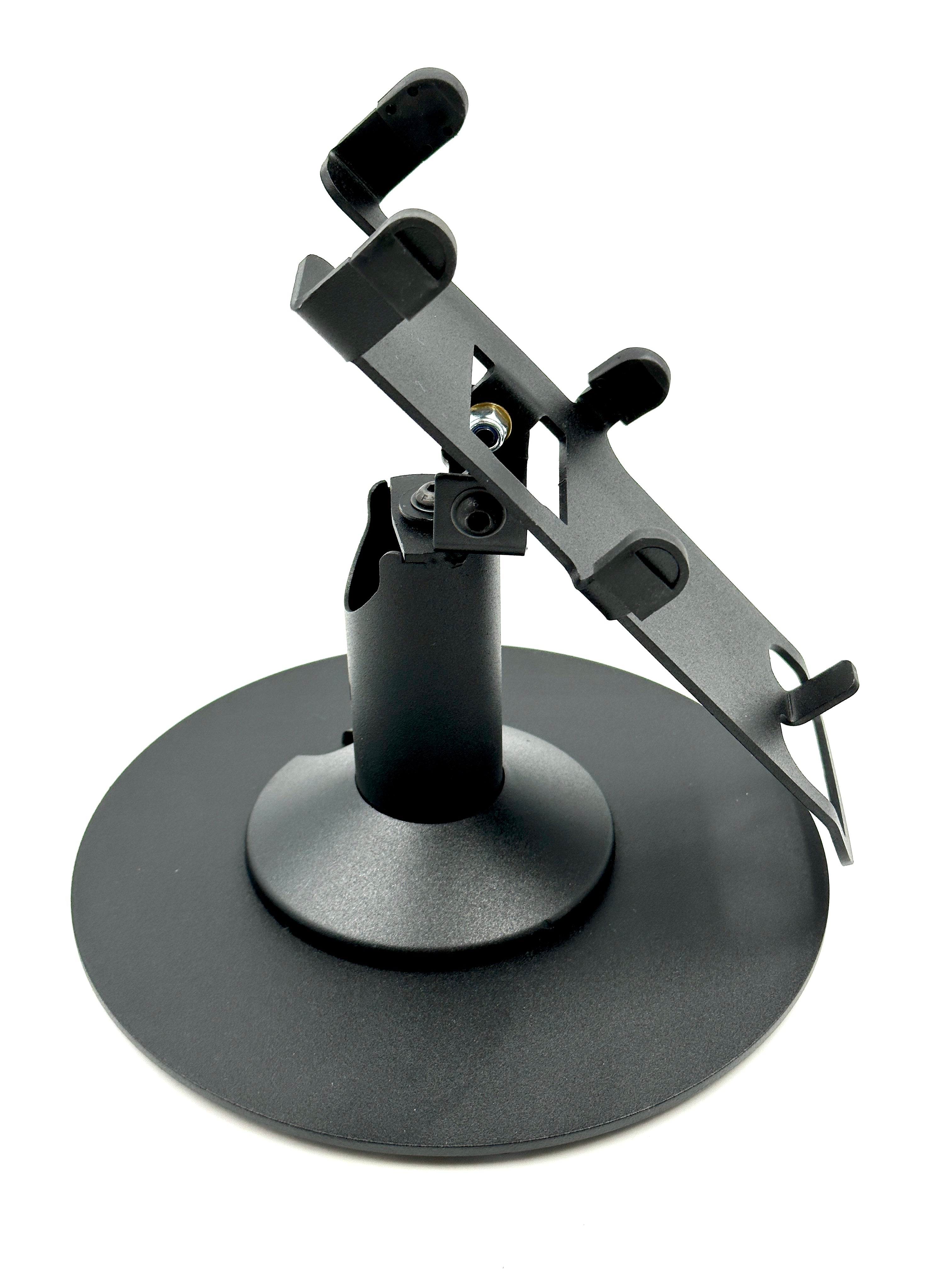 Verifone V200 / Verifone V400 Low Freestanding Swivel and Tilt Stand with Round Plate