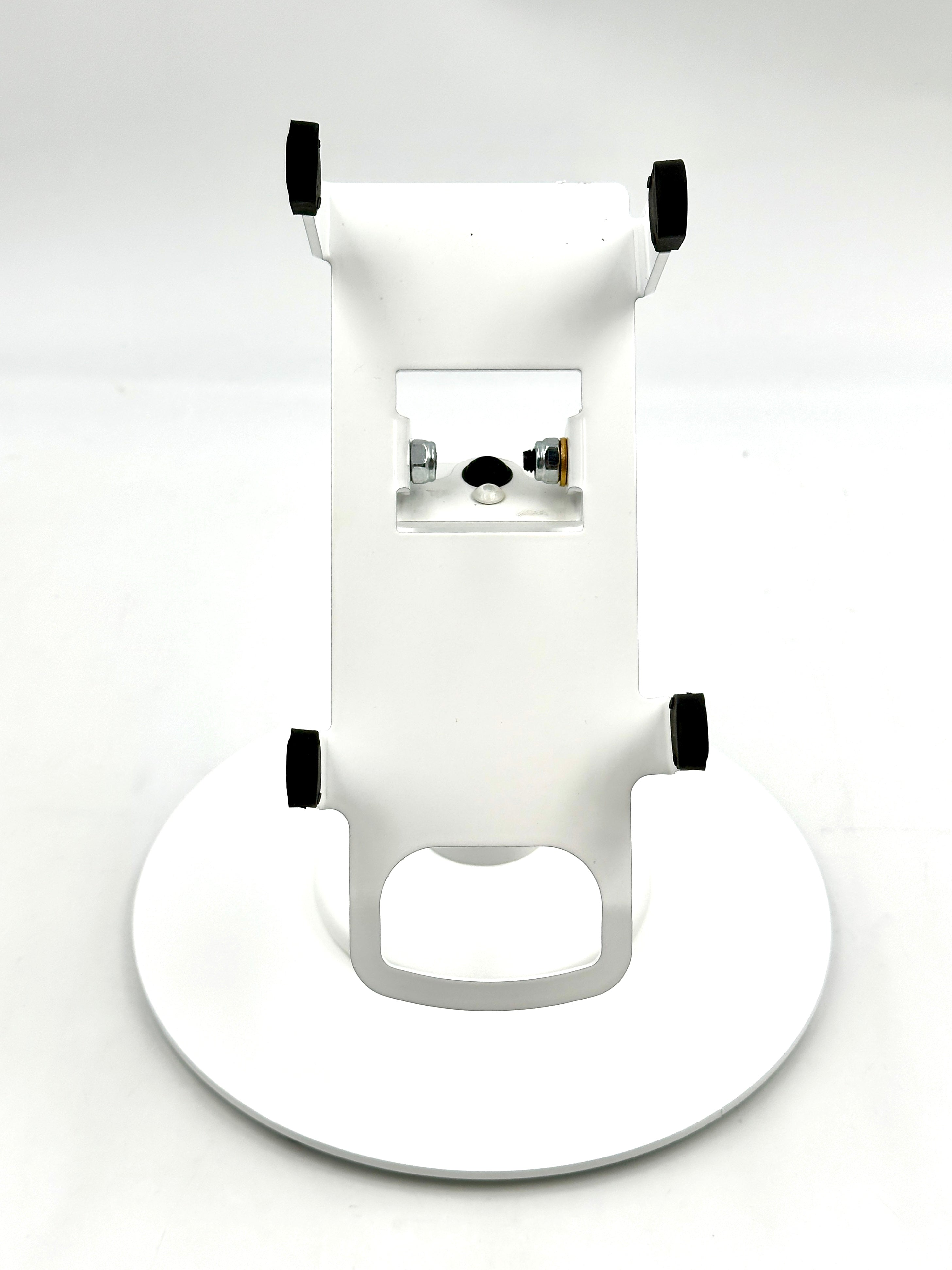 Castles VEGA3000 Countertop Freestanding Swivel and Tilt Stand with Round Plate (White)