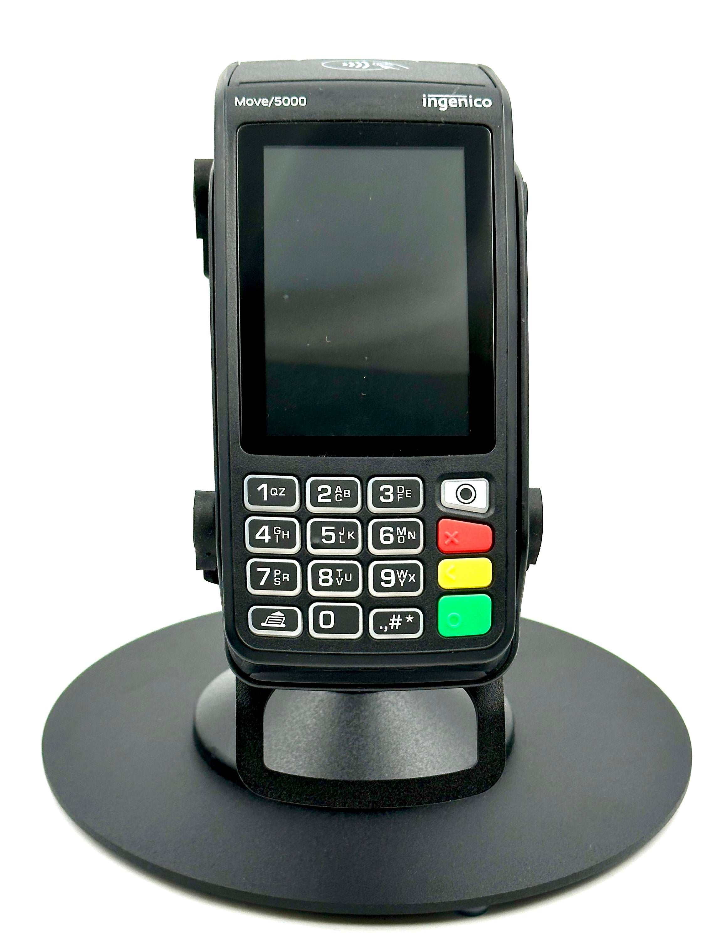 Ingenico Move 3500 / 5000 Low Freestanding Swivel and Tilt Stand with Round Plate