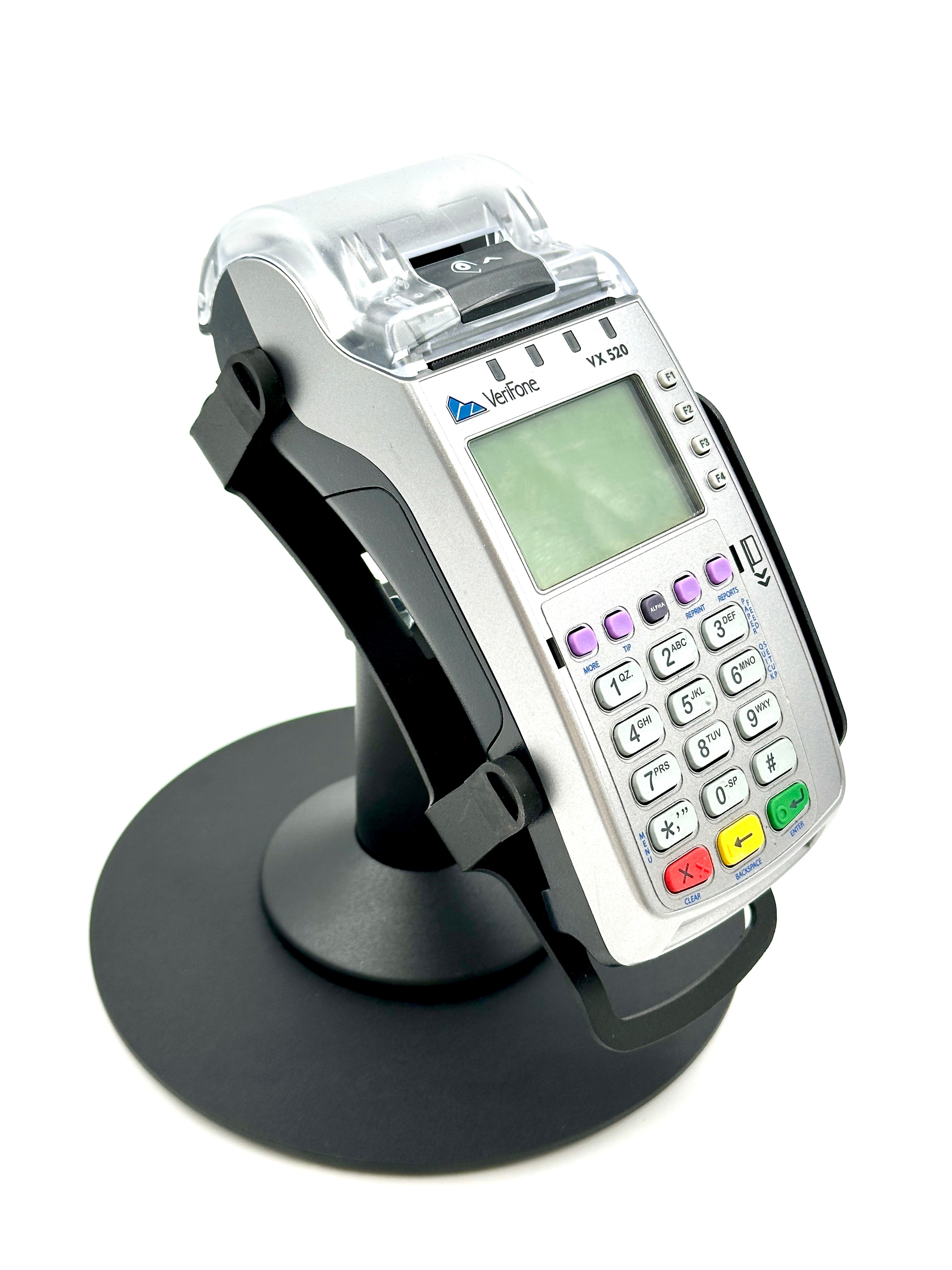Verifone Vx520 Low Swivel and Tilt Freestanding Stand with Round Plate