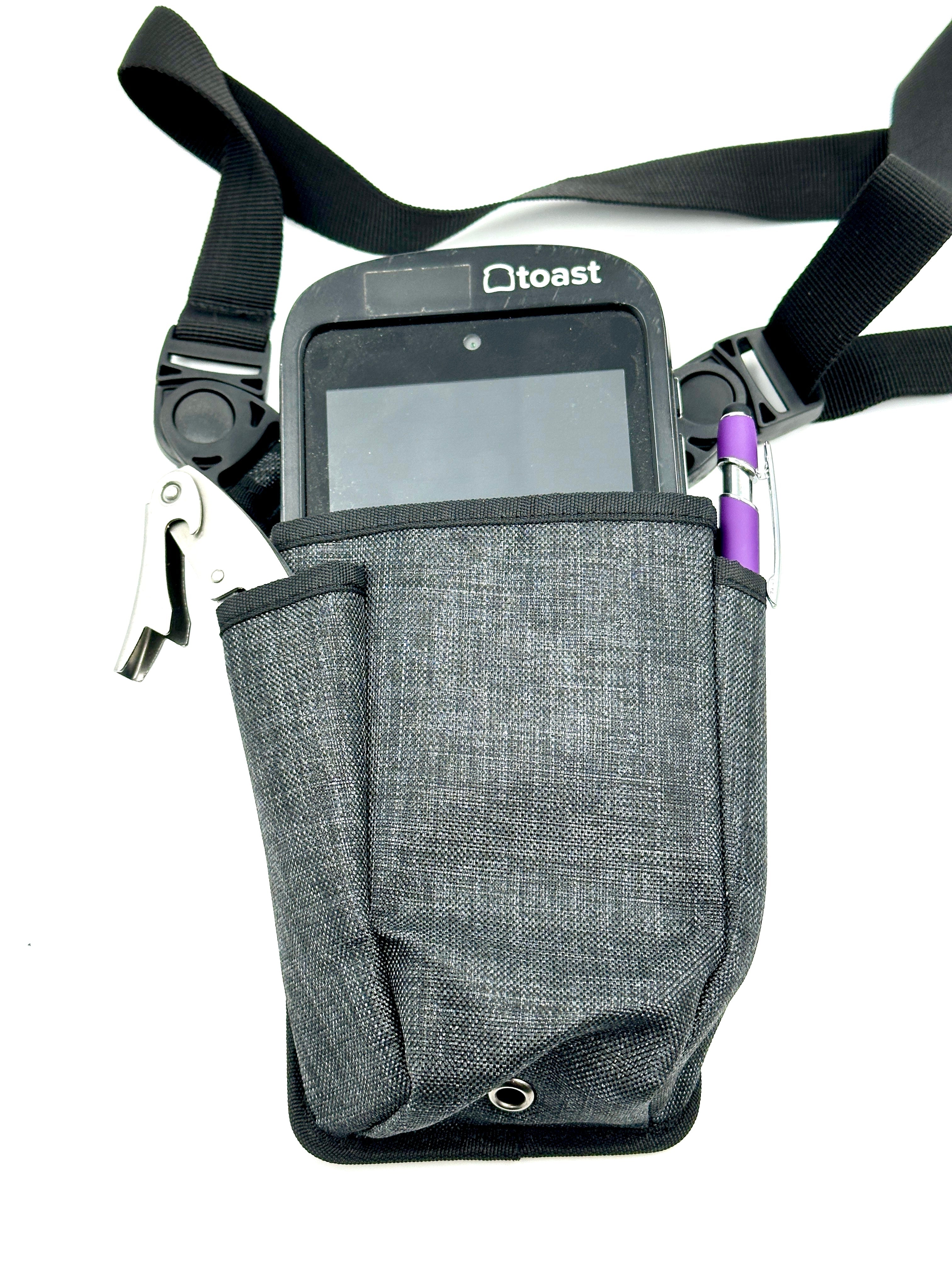Payroc - Universal Wireless Payment Pouch II with Sling/Waistbelt With Phone Slot