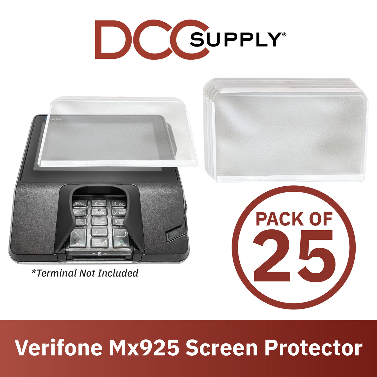Verifone Mx925 Terminal Screen Protectors (Set of 25)