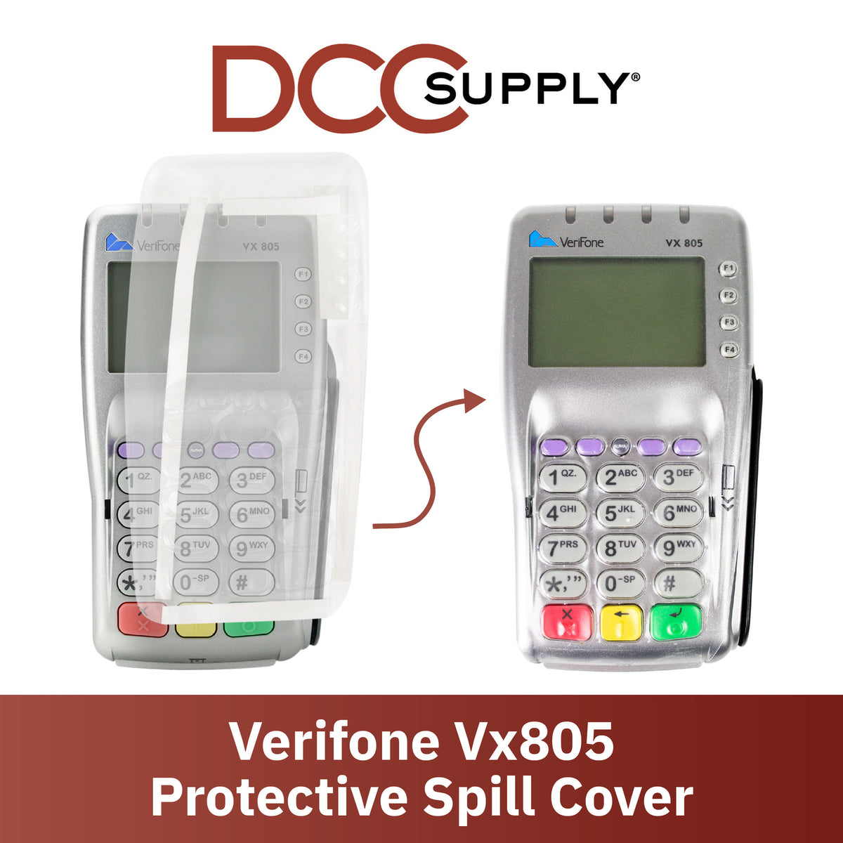 Verifone Vx805 Full Device Protective Spill Cover