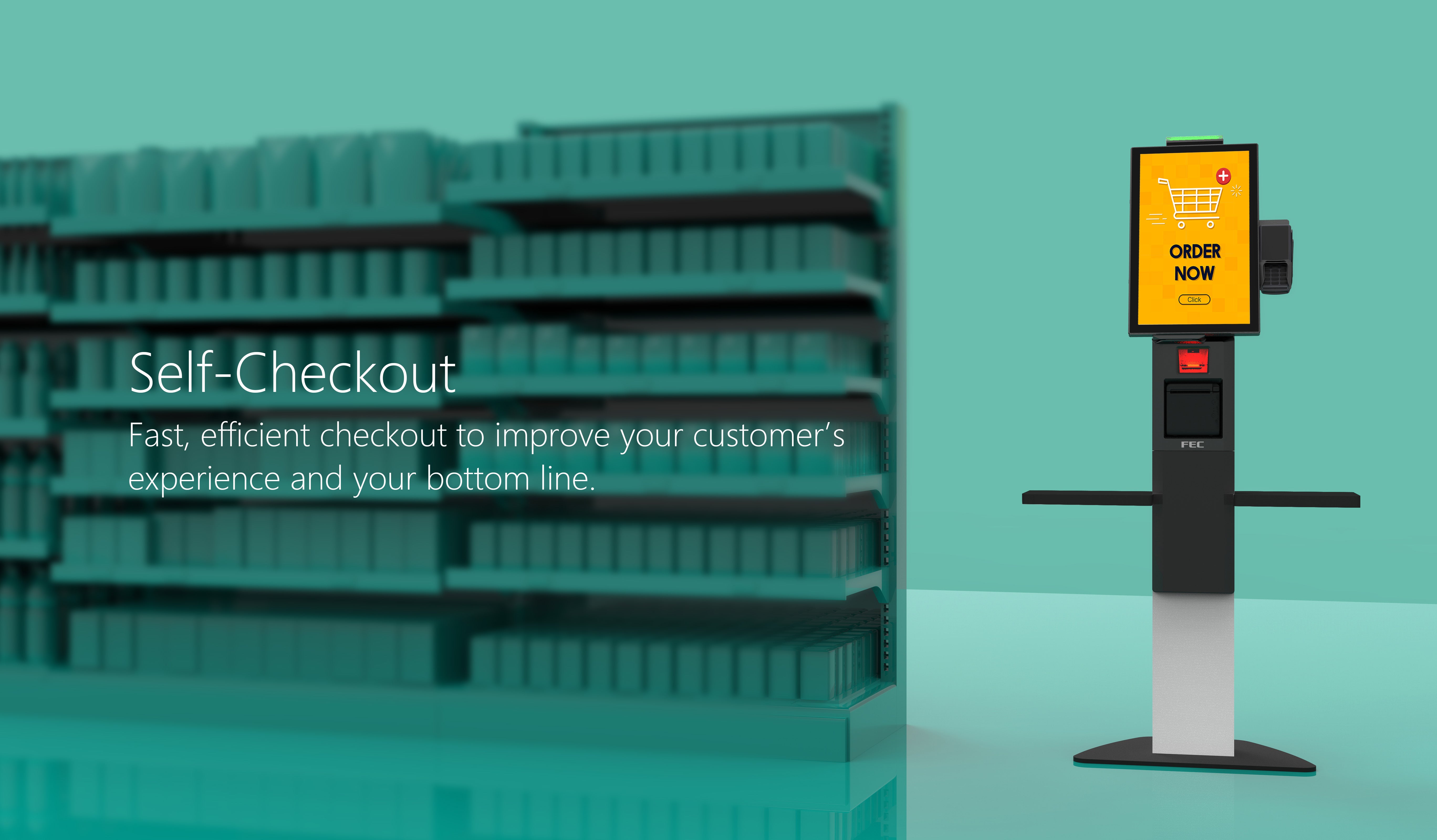 FEC PP-9132 Xelf Floor POS Kiosk