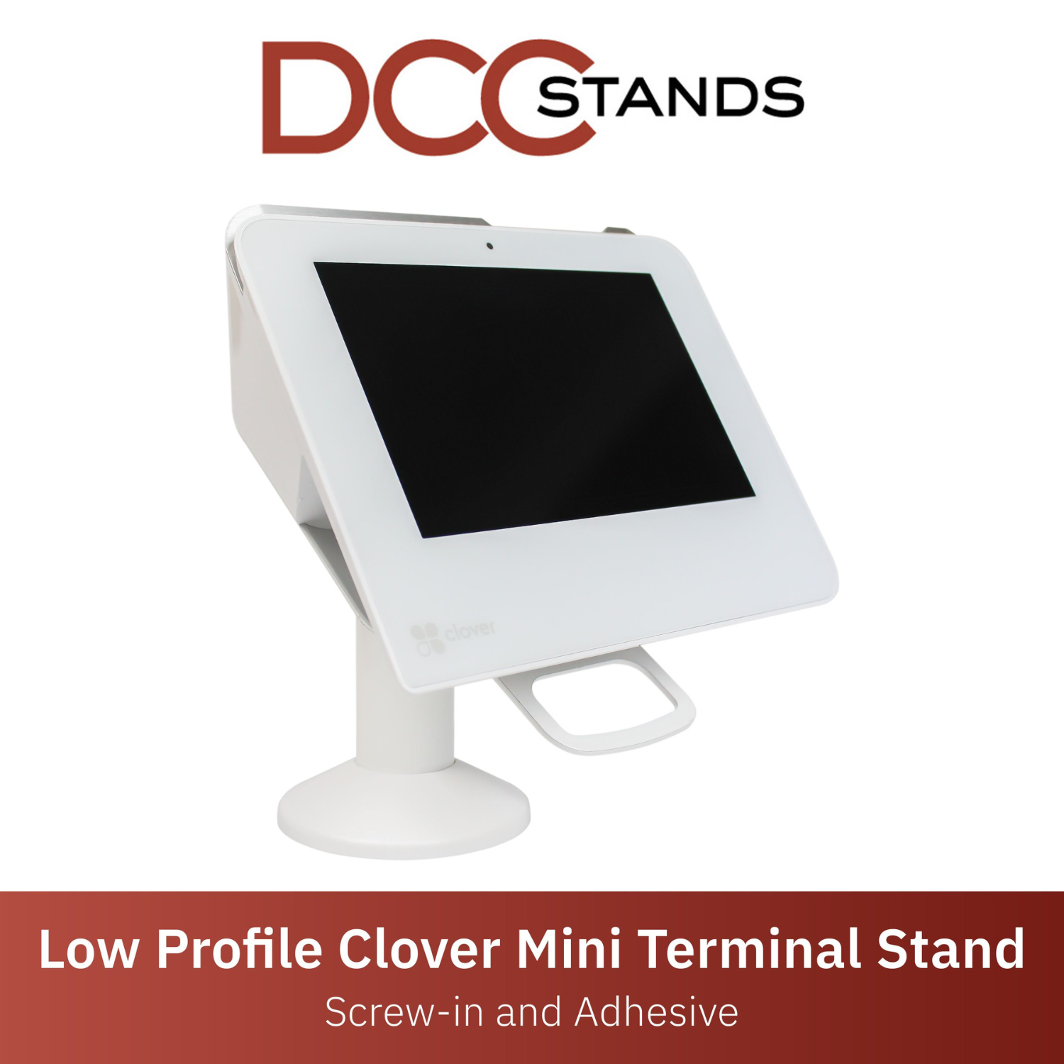 GMS - Clover Mini / Clover Mini 3 Low Swivel and Tilt Stand (White)