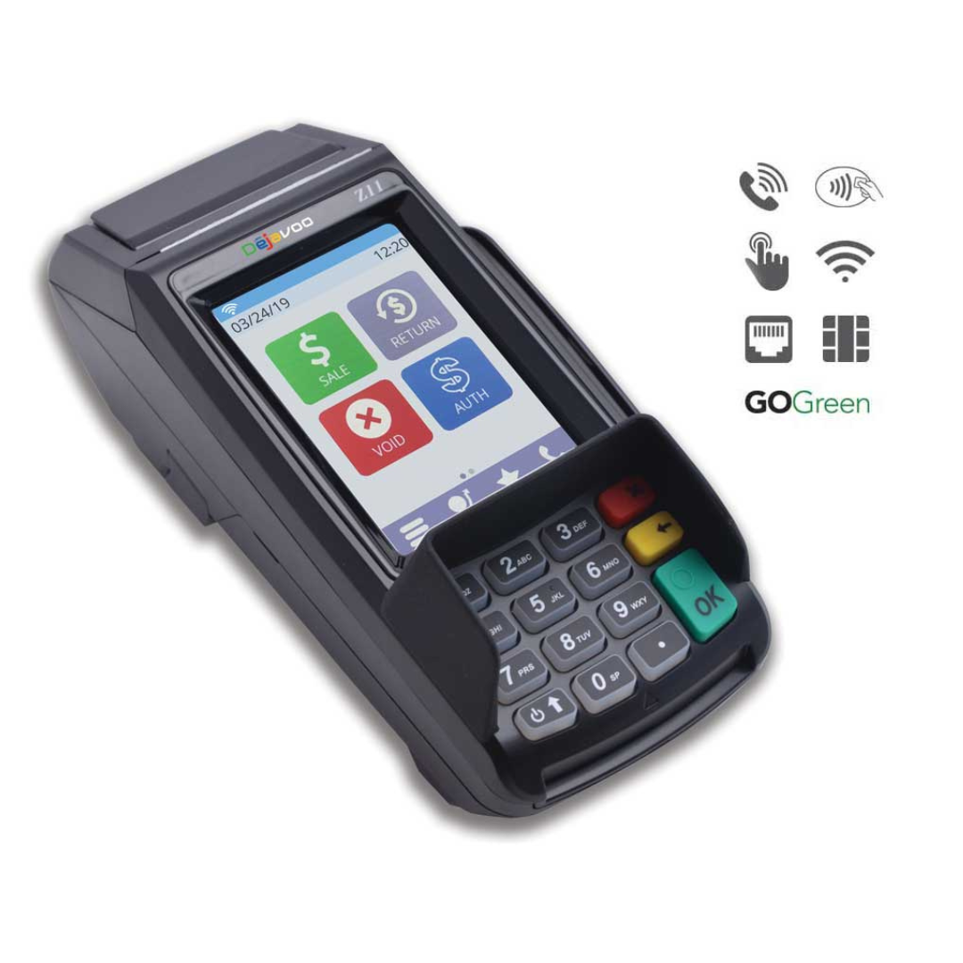 Dejavoo Z11 EMV CTLS Credit Card Terminal - Refurbished