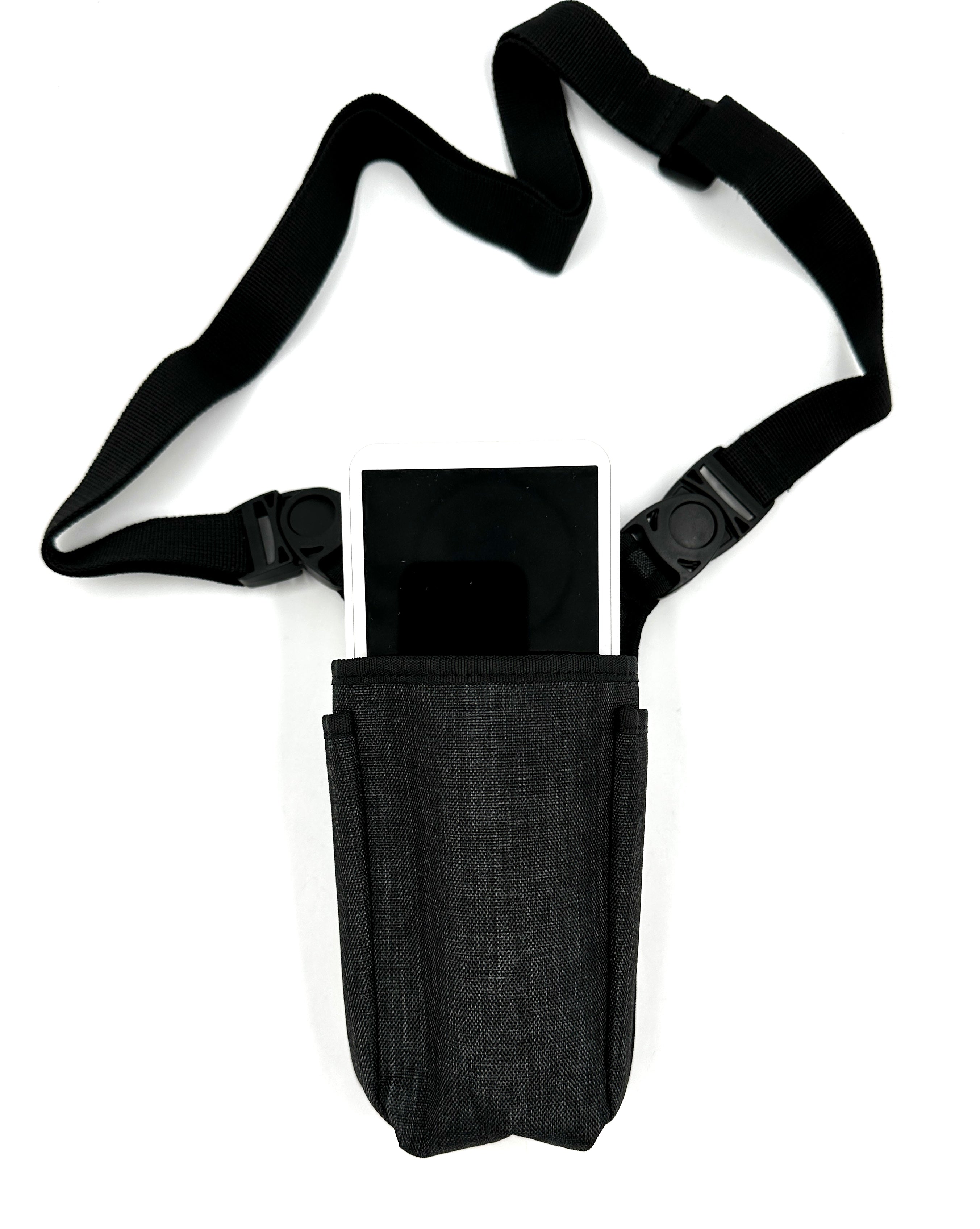Universal Wireless Payment Pouch with Sling/Waistbelt and Rugged Metal Belt Clip