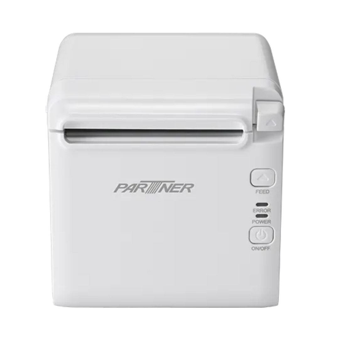 Partner Tech RP-700 Ethernet, Serial, and USB Thermal Receipt Printer - White