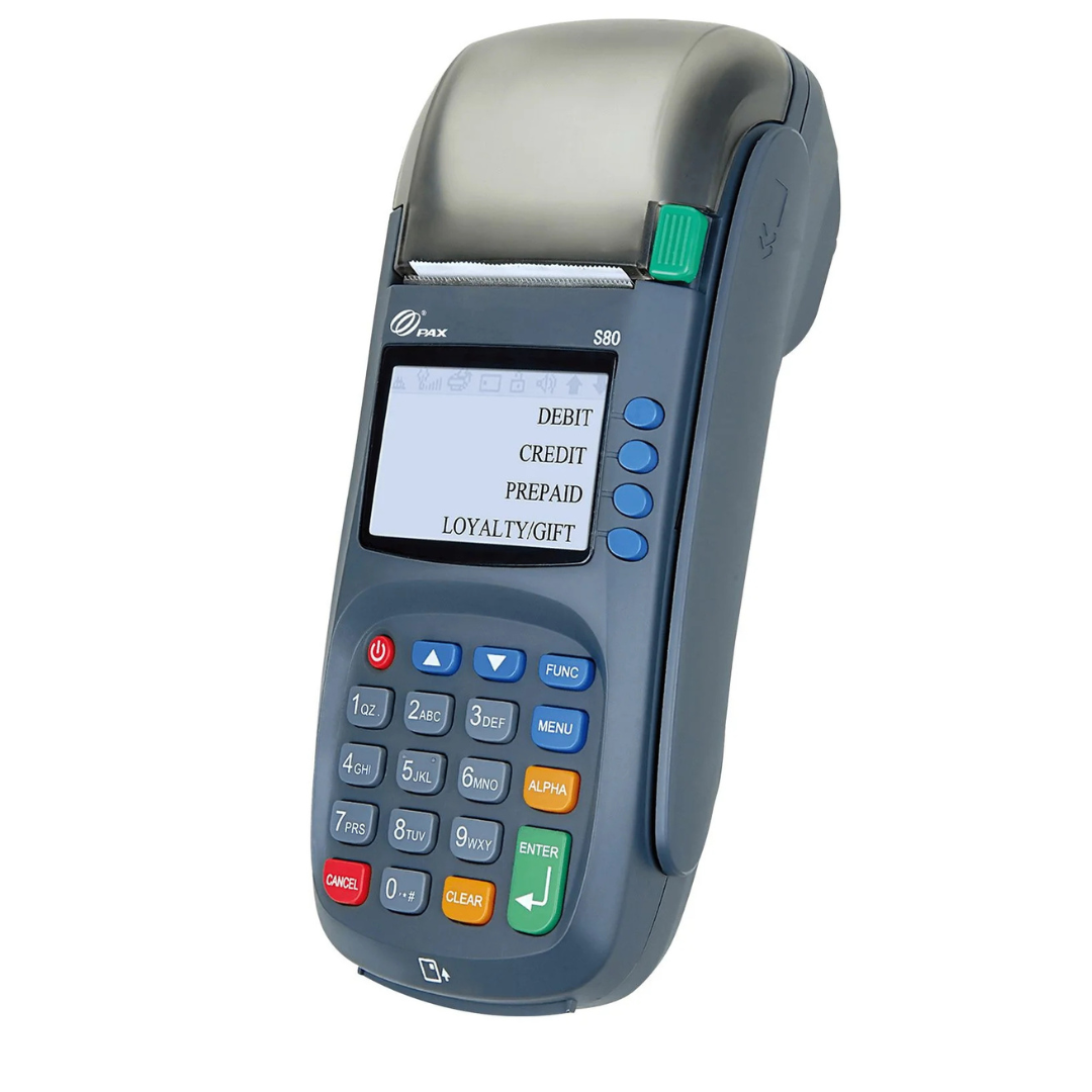 PAX S80 EMV v3 Credit Card Terminal Blue - Refurbished