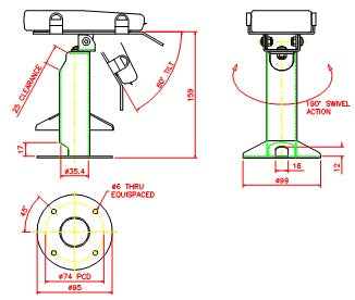Ingenico IPP 310/315/320/350 Key Locking Stand - DCCSUPPLY.COM