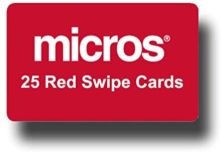 Red MICROS Magnetic ID Cards (25/set) - DCCSUPPLY.COM
