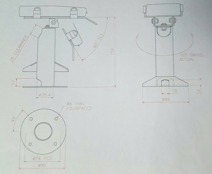 Pax S80 Key Locking Stand - DCCSUPPLY.COM