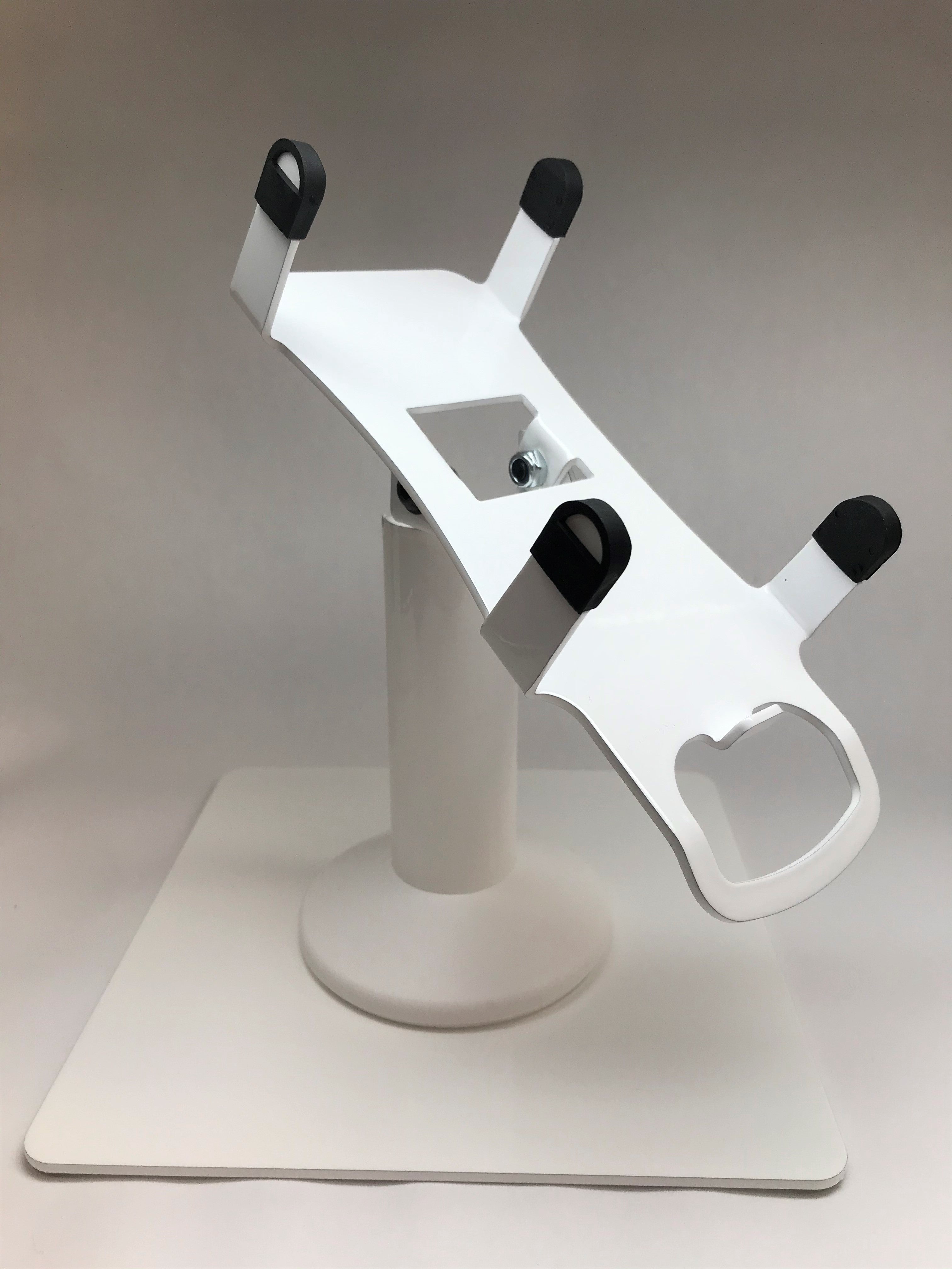 PAX A80 White Freestanding Swivel and Tilt Metal Stand - DCCSUPPLY.COM