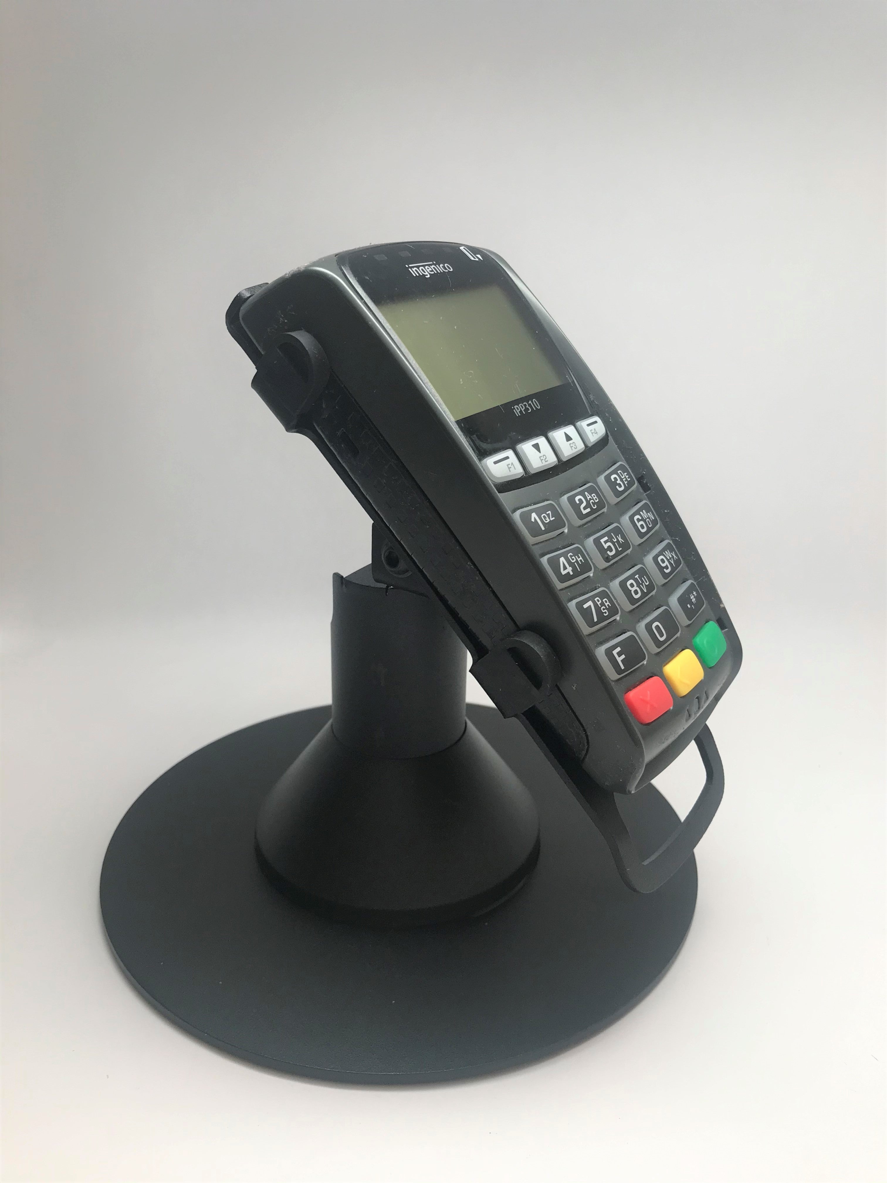 Ingenico IPP310 / IPP320 / IPP350 Low Profile Freestanding Swivel Stand with Round Plate - DCCSUPPLY.COM