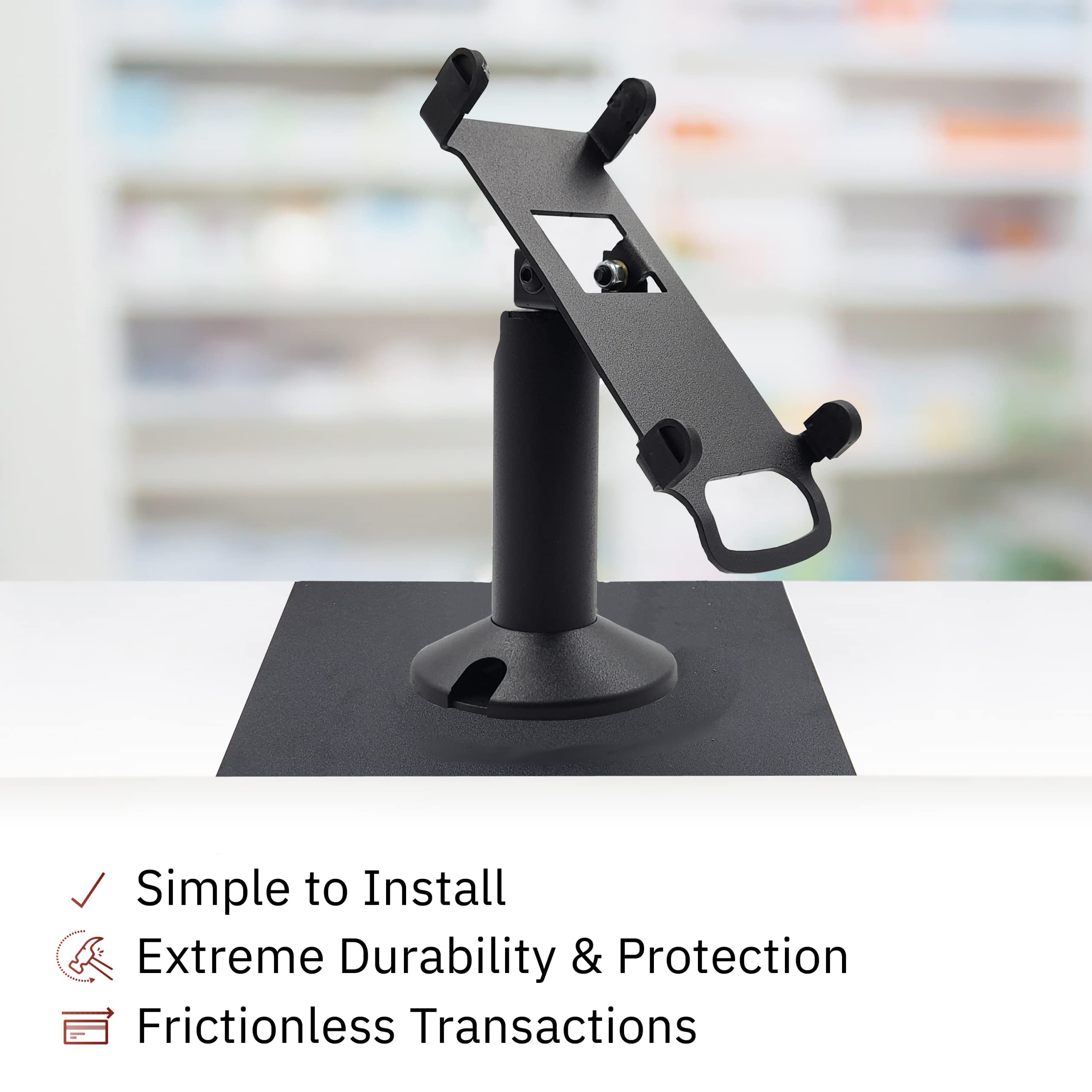 Nexgo N5 Freestanding Swivel and Tilt Stand with Square Plate
