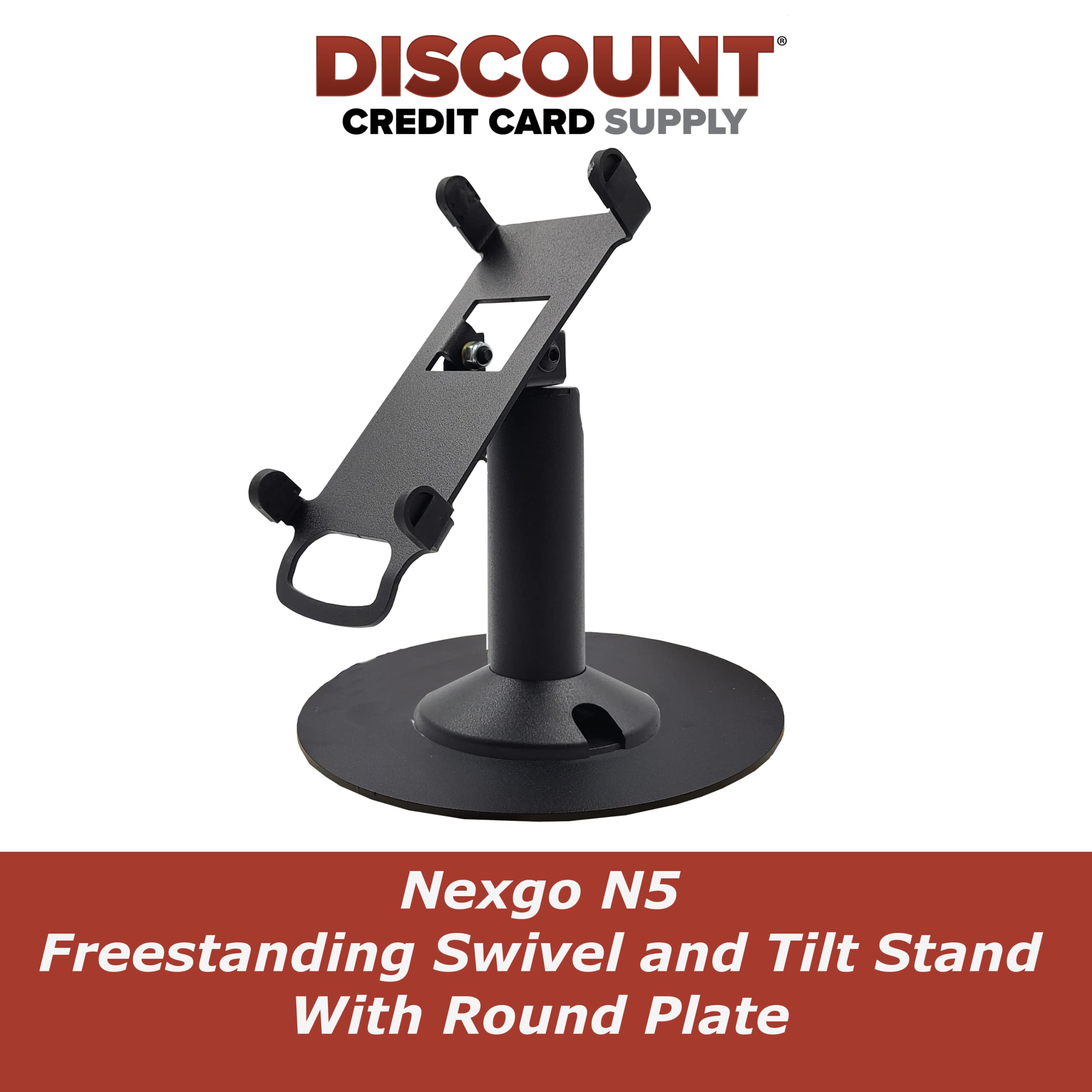 Nexgo N5 Freestanding Swivel and Tilt Stand with Round Plate
