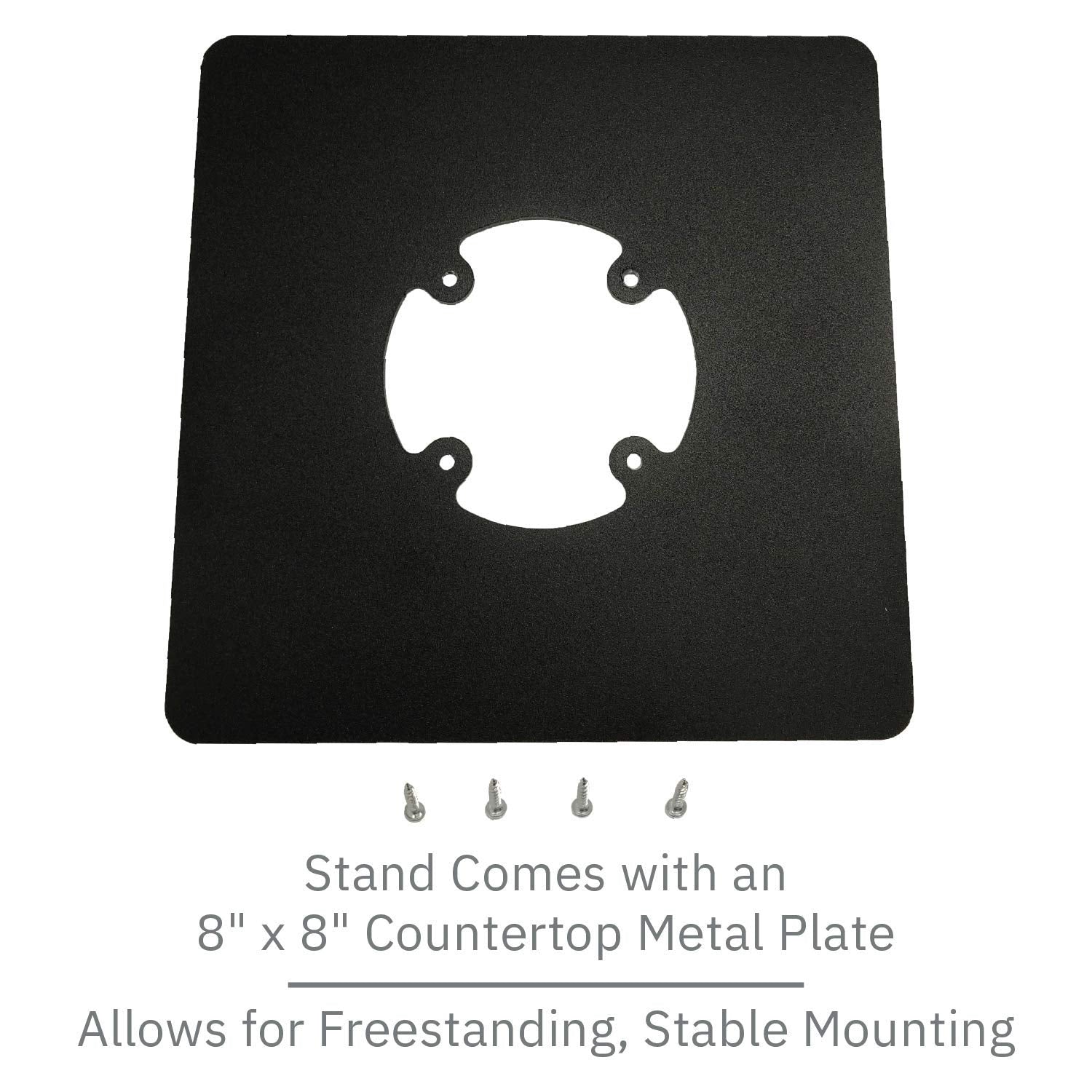 PAX A930 (Shift4) Low Freestanding Swivel and Tilt Stand with Square Plate