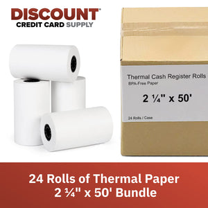 2 1/4" x 50' Thermal (24 rolls)