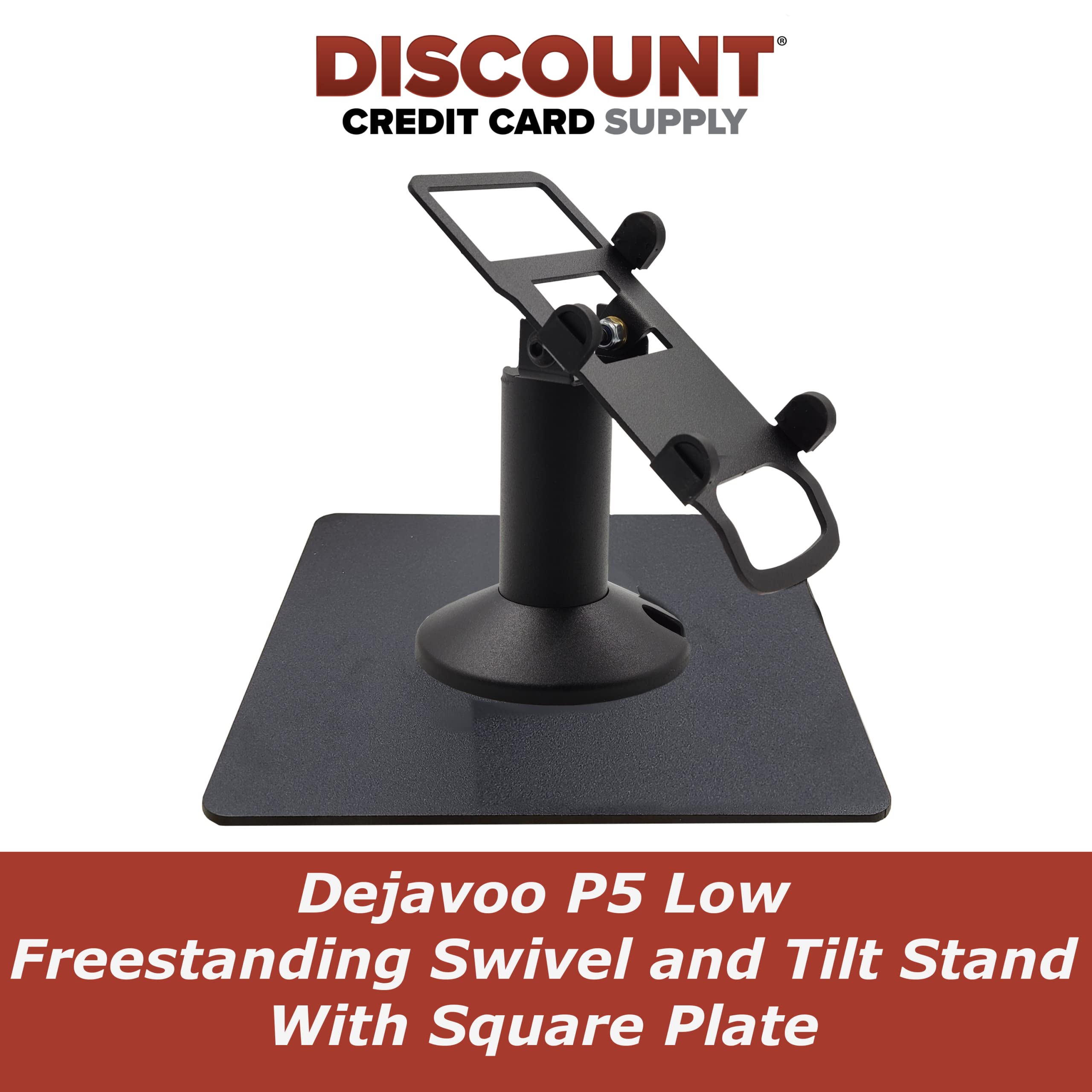 Dejavoo P5 Low Freestanding Swivel and Tilt Stand with Square Plate