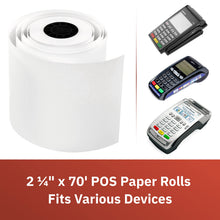 Load image into Gallery viewer, 2 1/4&quot; x 70&#39; Thermal Paper (24 Rolls)
