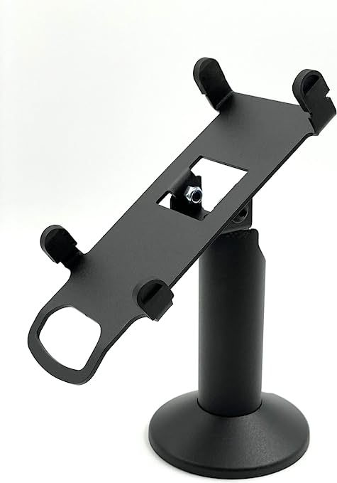 Dejavoo QD2 / QD4 / QD5 Swivel and Tilt Terminal Stand, Screw-in and Adhesive, Black