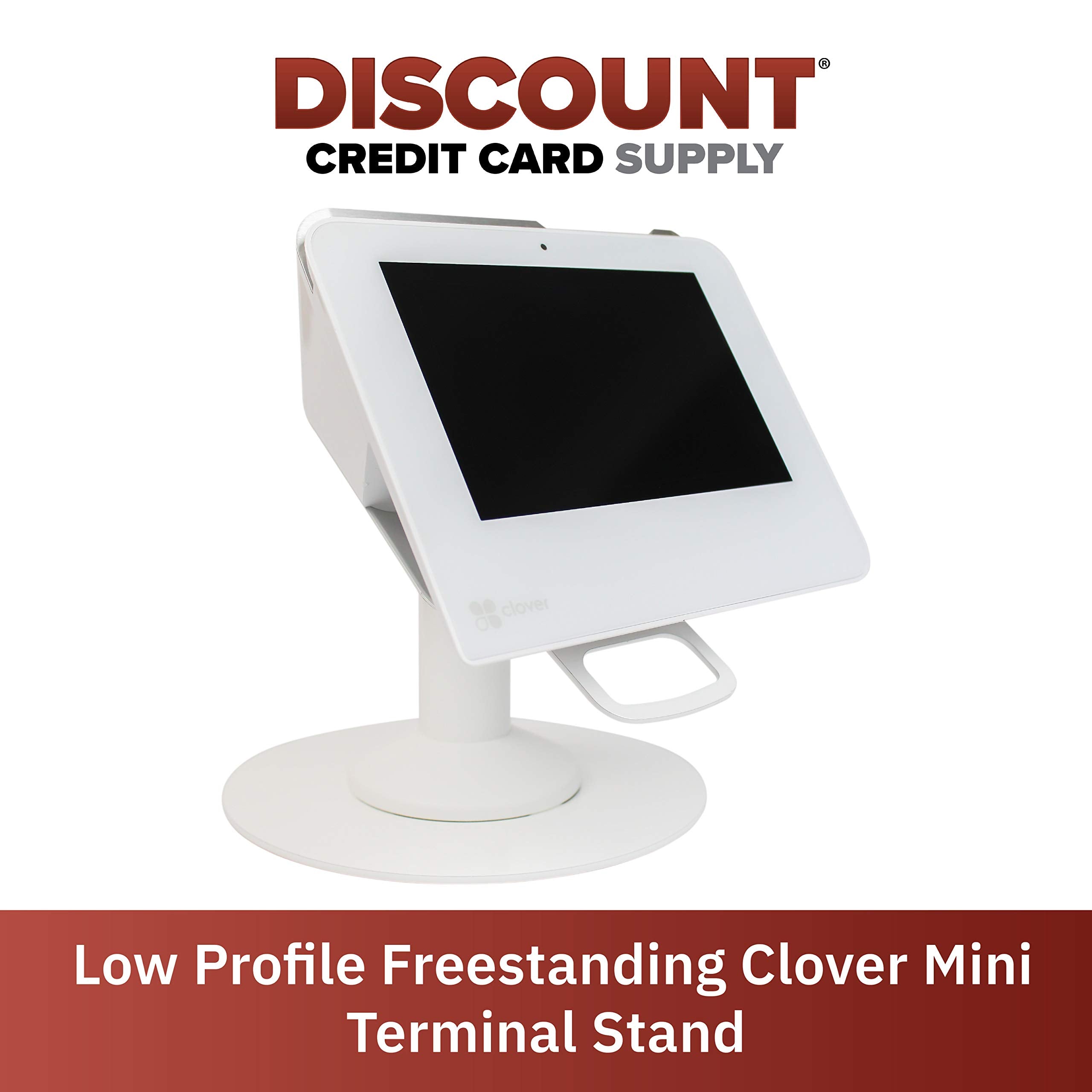 Clover Mini / Mini 3 Low Freestanding Swivel and Tilt Stand with Round Plate