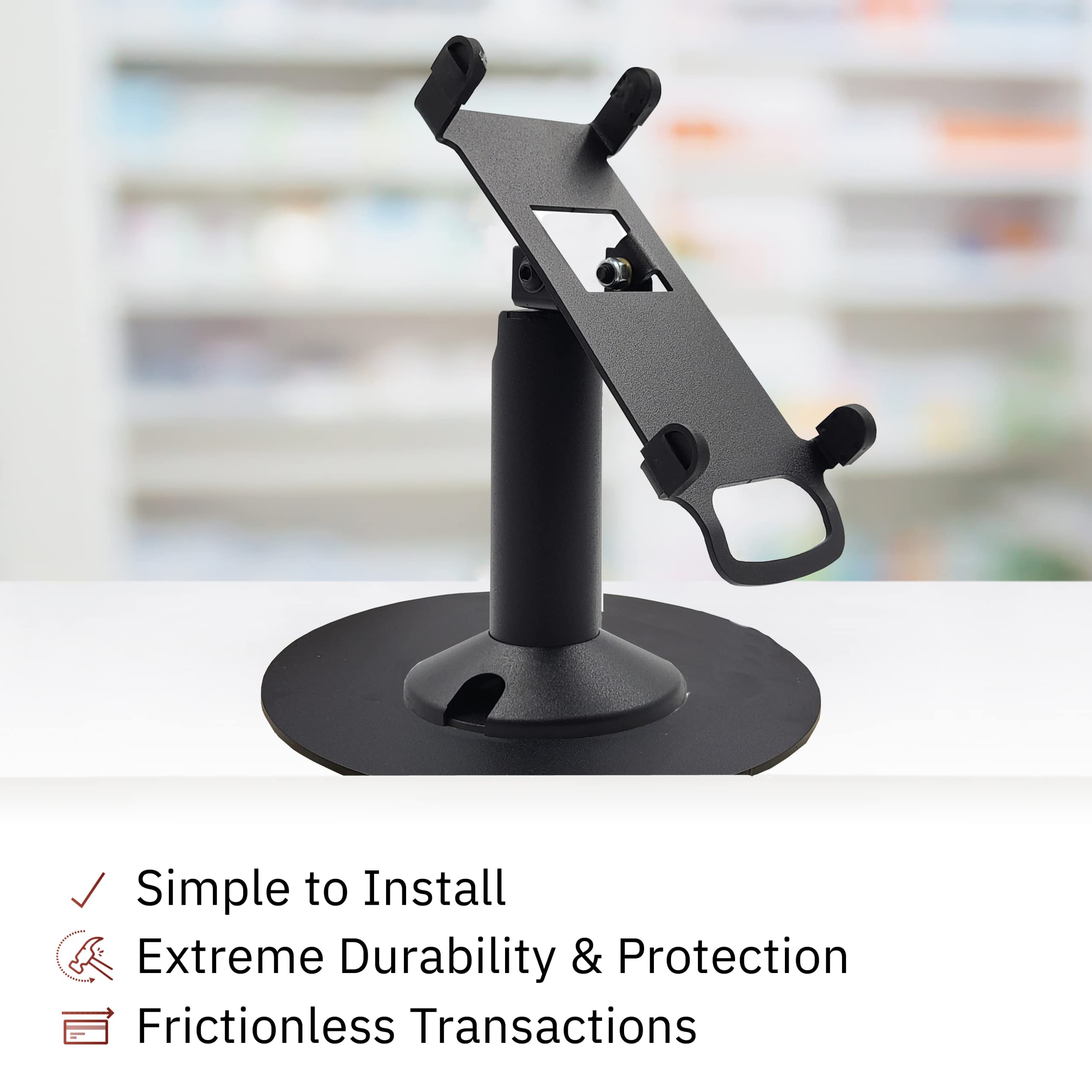 Nexgo N5 Freestanding Swivel and Tilt Stand with Round Plate