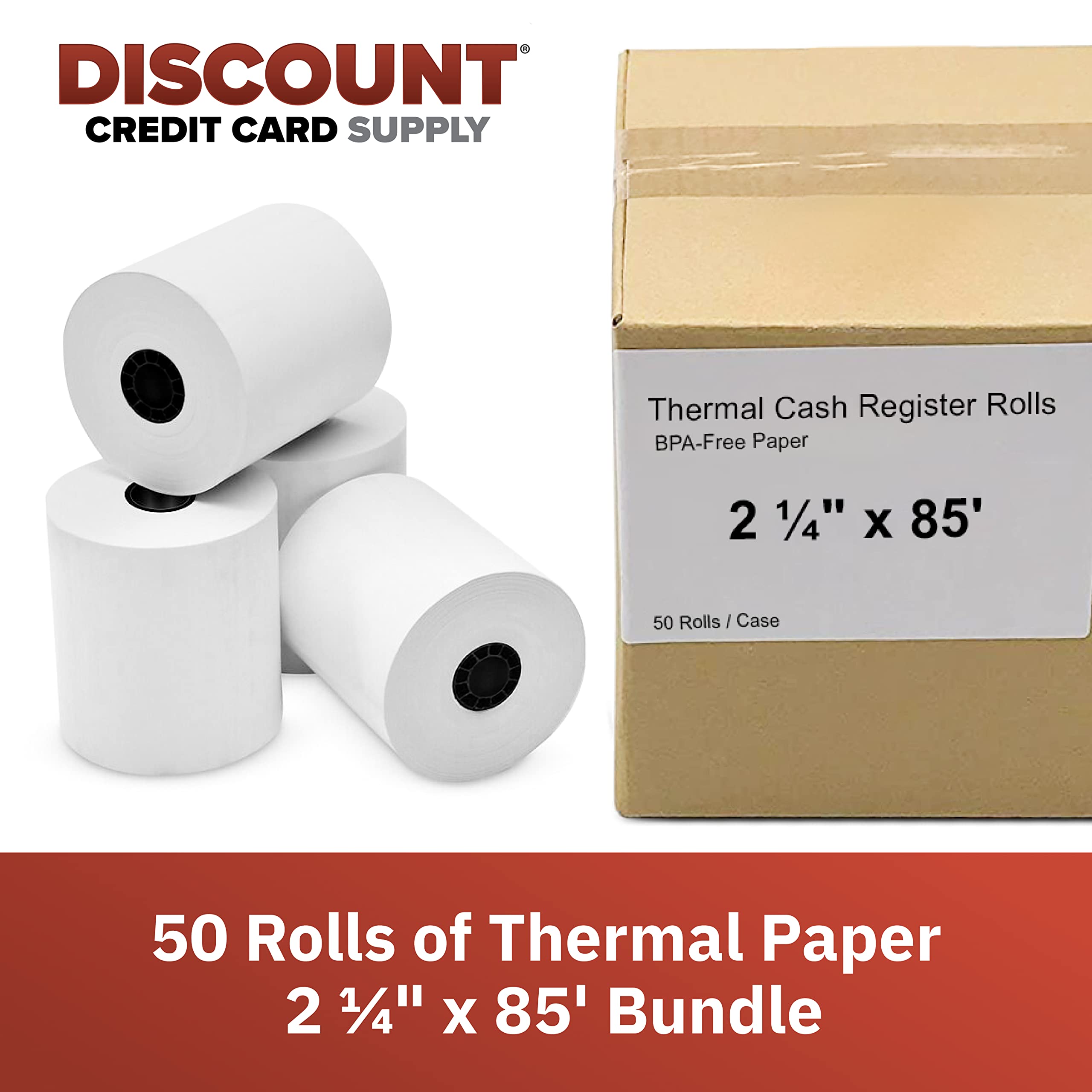 2 1/4" x 85' Thermal (50 Roll Case)