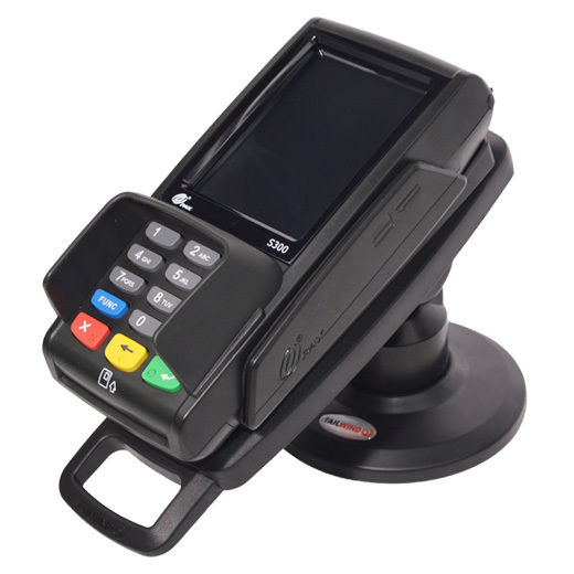 PAX S300 3" Key Locking Compact Pole Mount Terminal Stand - DCCSUPPLY.COM