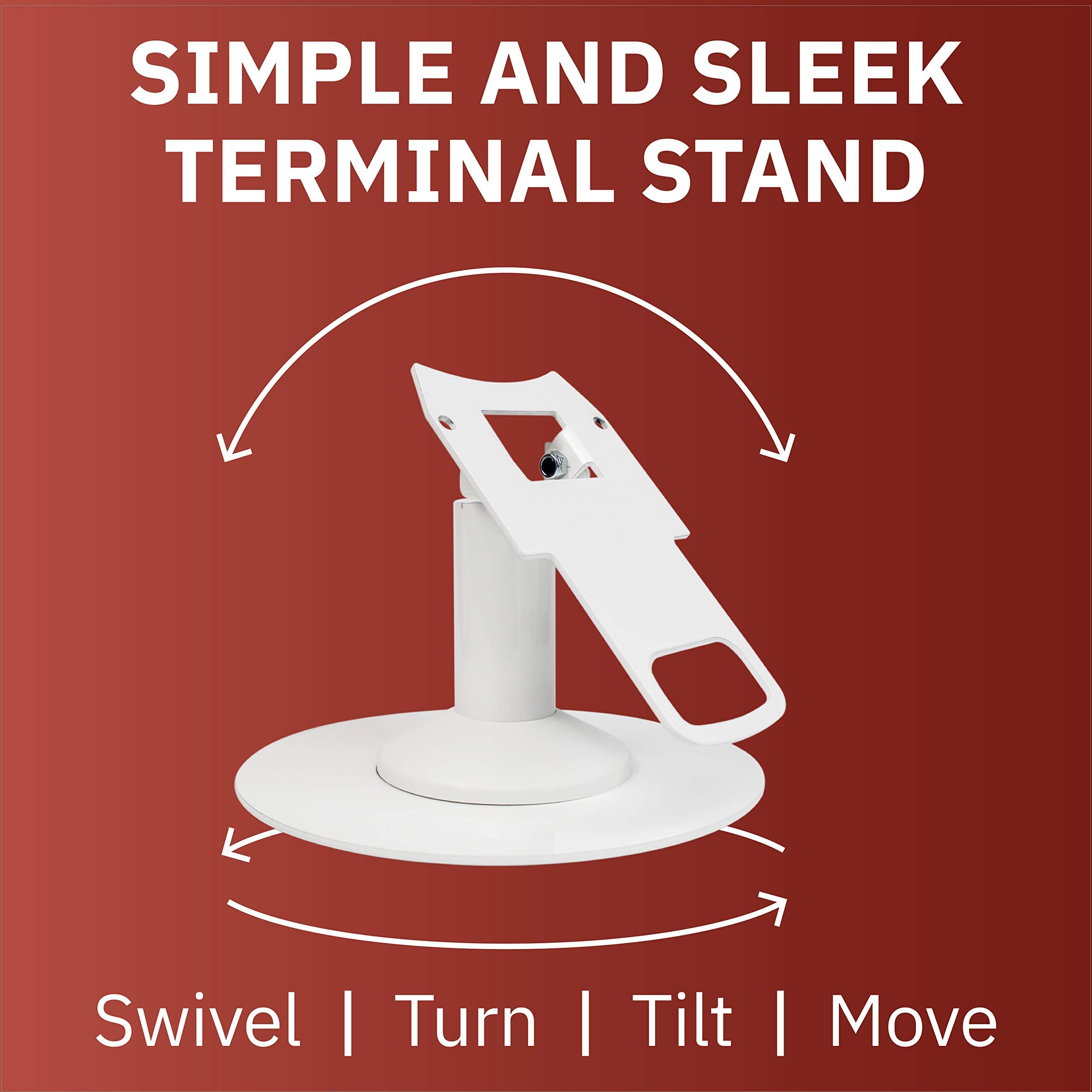 Clover Mini / Mini 3 Low Freestanding Swivel and Tilt Stand with Round Plate