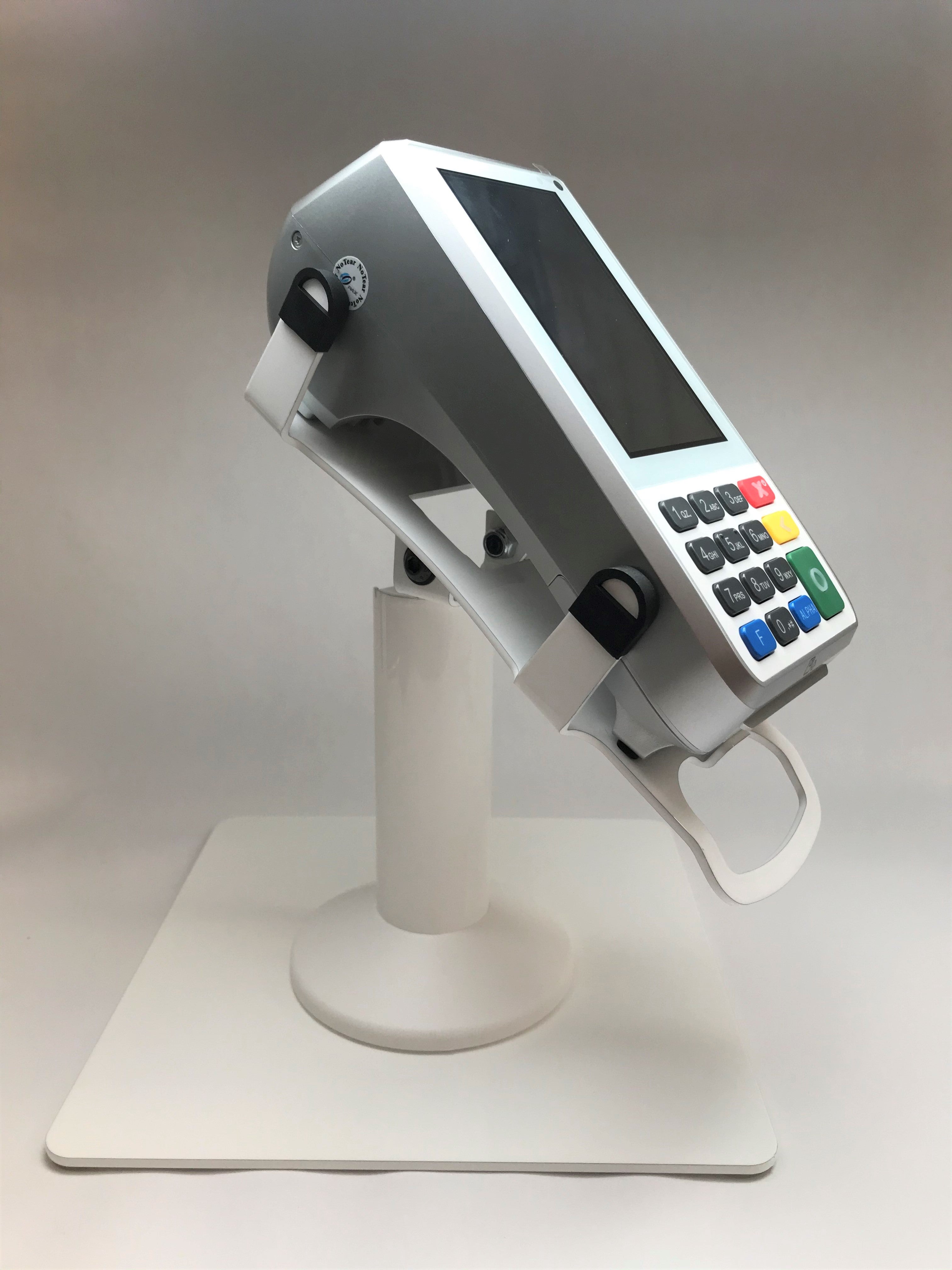 PAX A80 White Freestanding Swivel and Tilt Metal Stand - DCCSUPPLY.COM