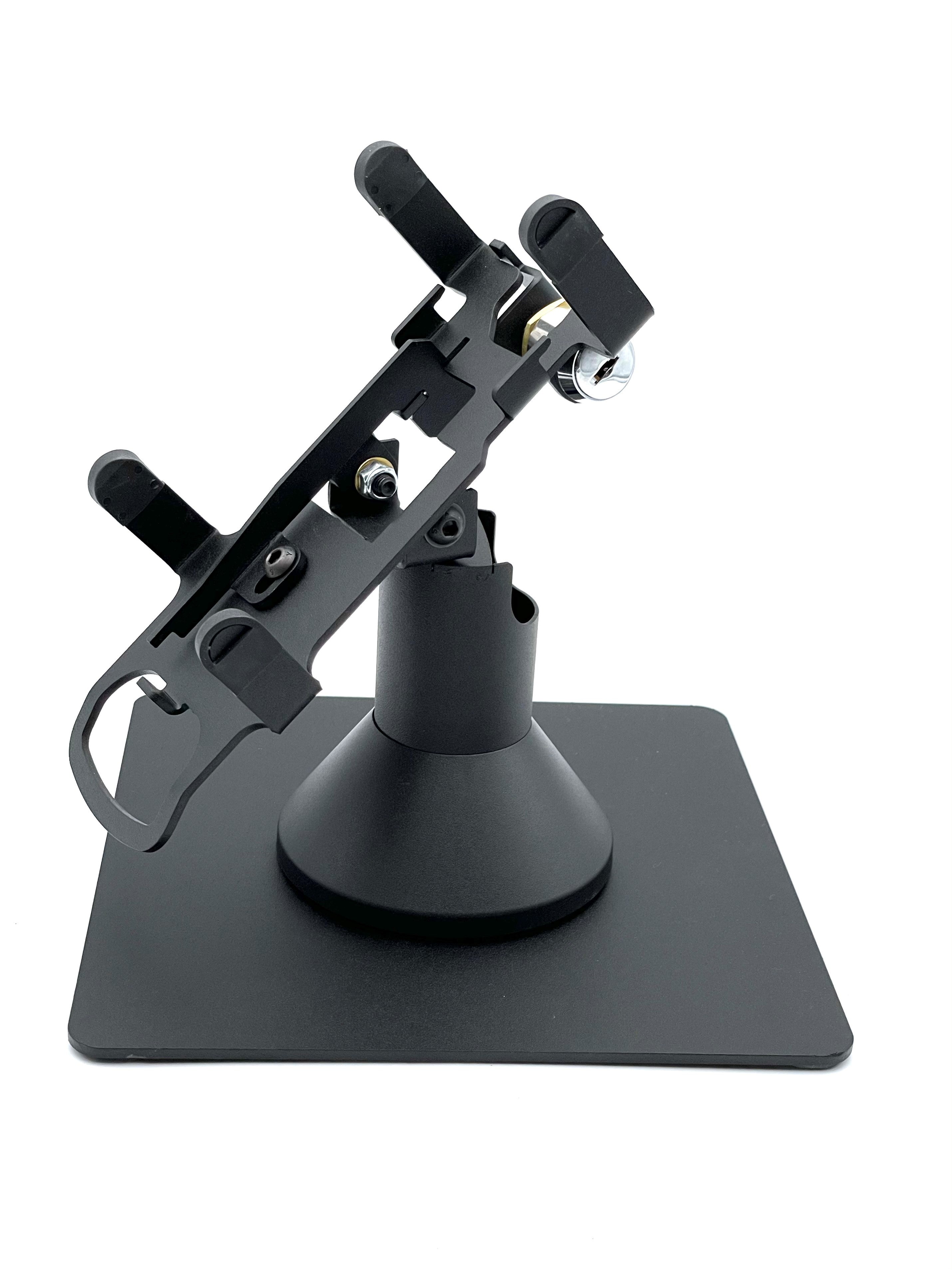 PAX A80 Locking Low Freestanding Swivel and Tilt Stand with Square Plate