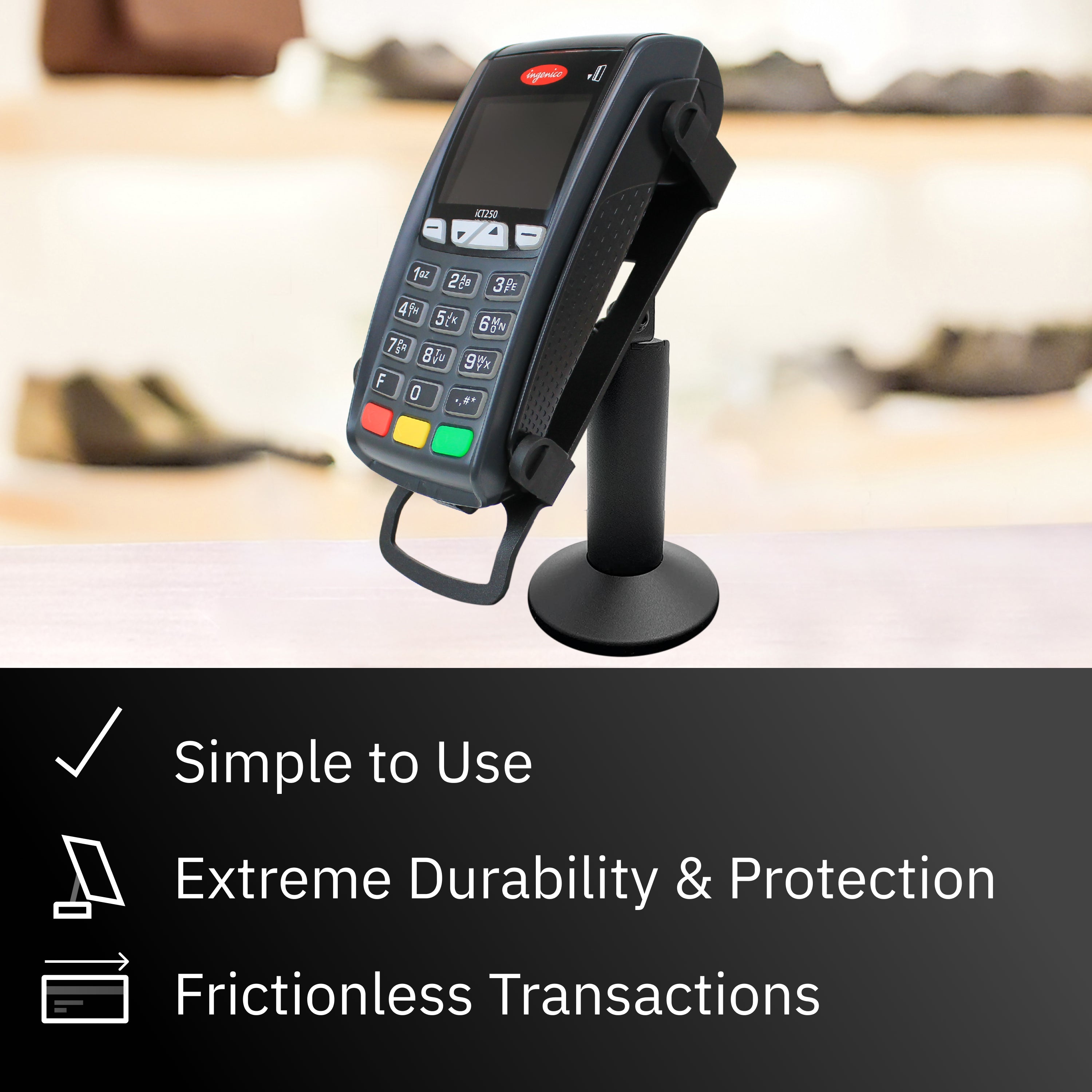 Ingenico ICT 220 / ICT 250 Swivel and Tilt Metal Stand