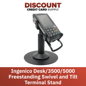 Ingenico Desk 3500 / 5000 Freestanding Swivel and Tilt Stand with Round Plate