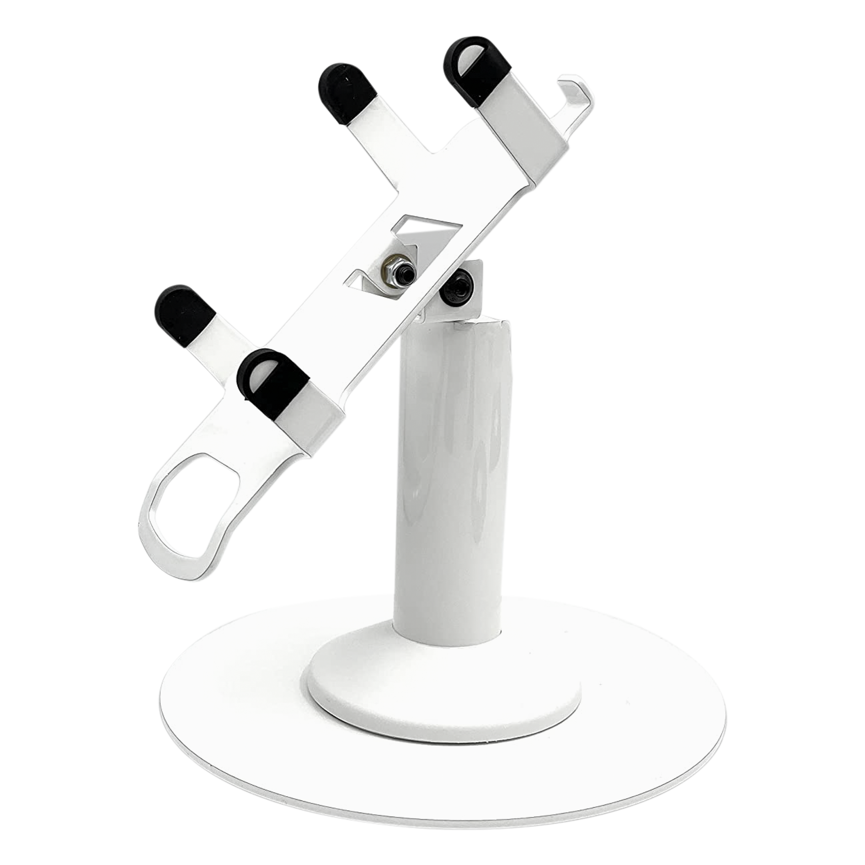 Dejavoo Z8 / Dejavoo Z11 Freestanding Swivel and Tilt Stand with Round Plate (White) - Fits Dejavoo Z11 HW # v1.3
